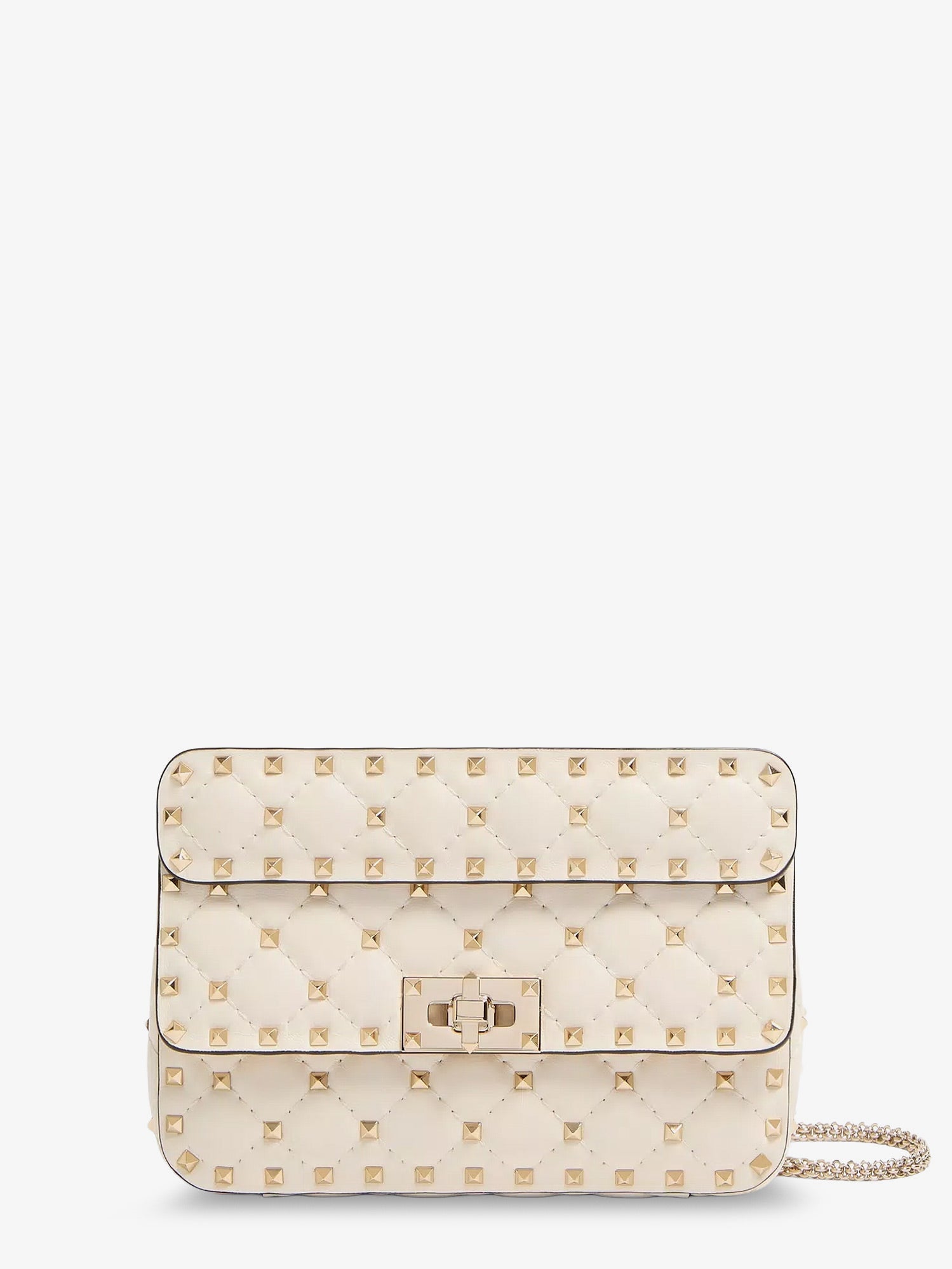 Valentino Garavani Women Rockstud Spike Leather Shoulder Bag With Iconic All-Over Studs VALENTINO GARAVANI