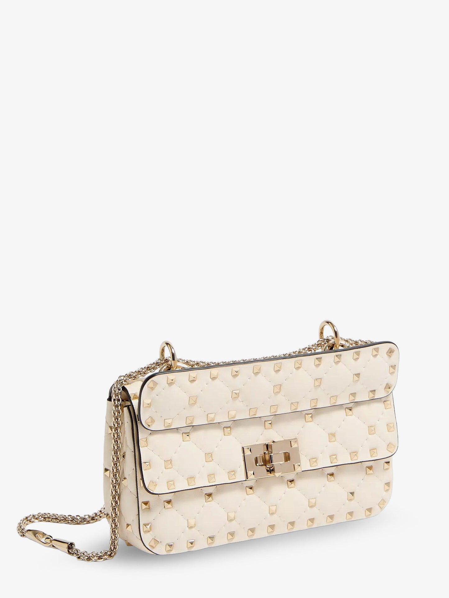 Valentino Garavani Women Rockstud Spike Leather Shoulder Bag With Iconic All-Over Studs VALENTINO GARAVANI