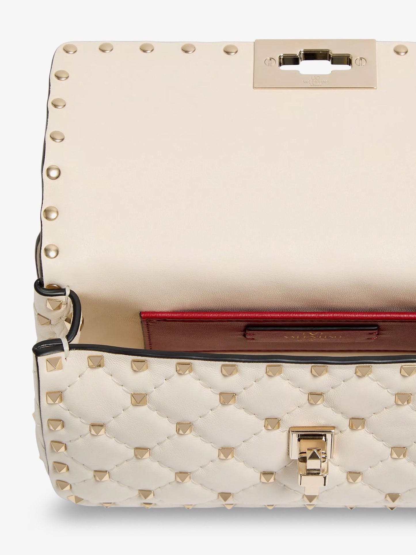 Valentino Garavani Women Rockstud Spike Leather Shoulder Bag With Iconic All-Over Studs VALENTINO GARAVANI