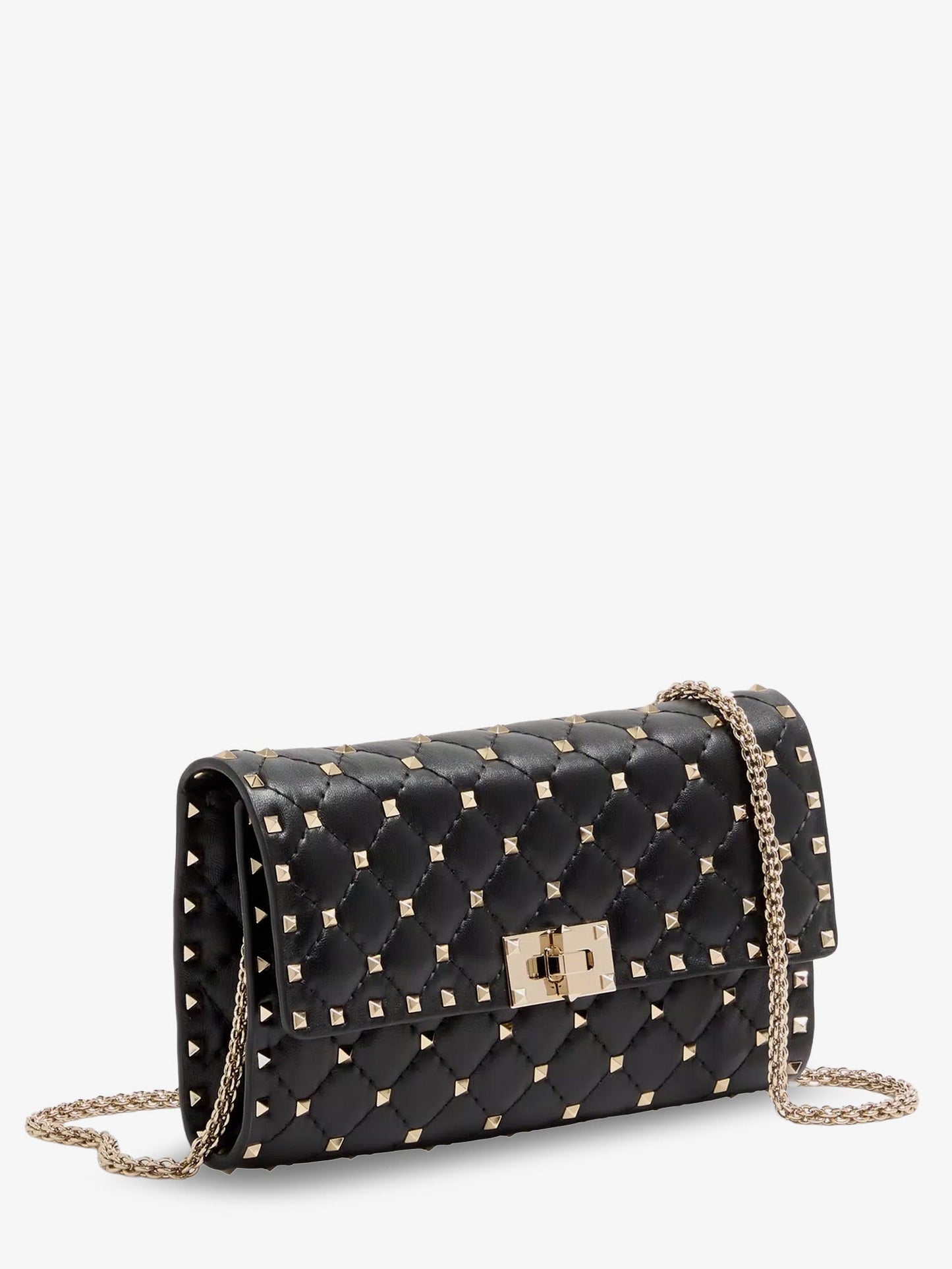 Valentino Garavani Women Rockstud Spike Leather Shoulder Bag With Iconic All-Over Studs VALENTINO GARAVANI