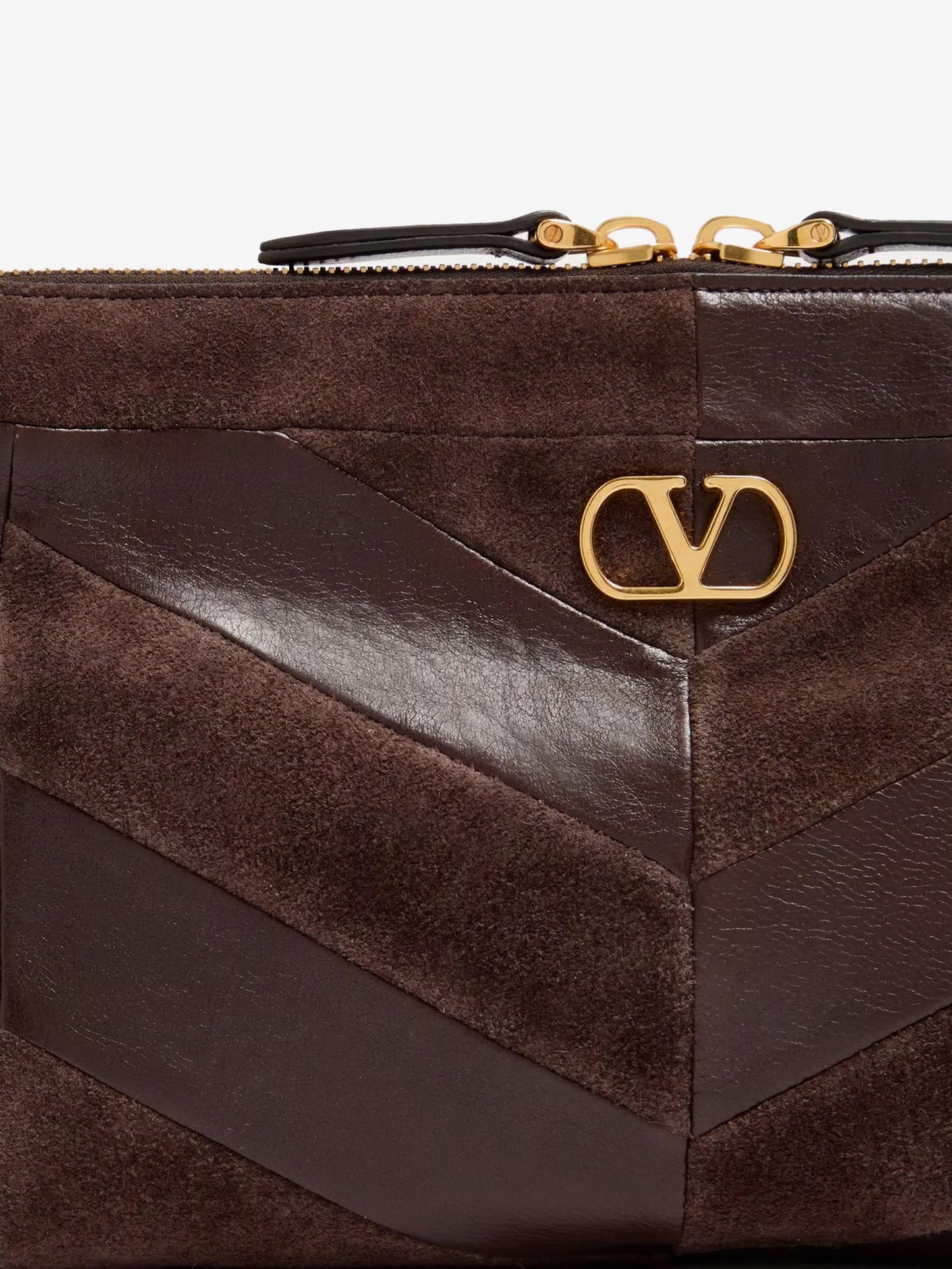 Valentino Garavani Women Panthea Suede And Leather Crossbody Bag VALENTINO GARAVANI