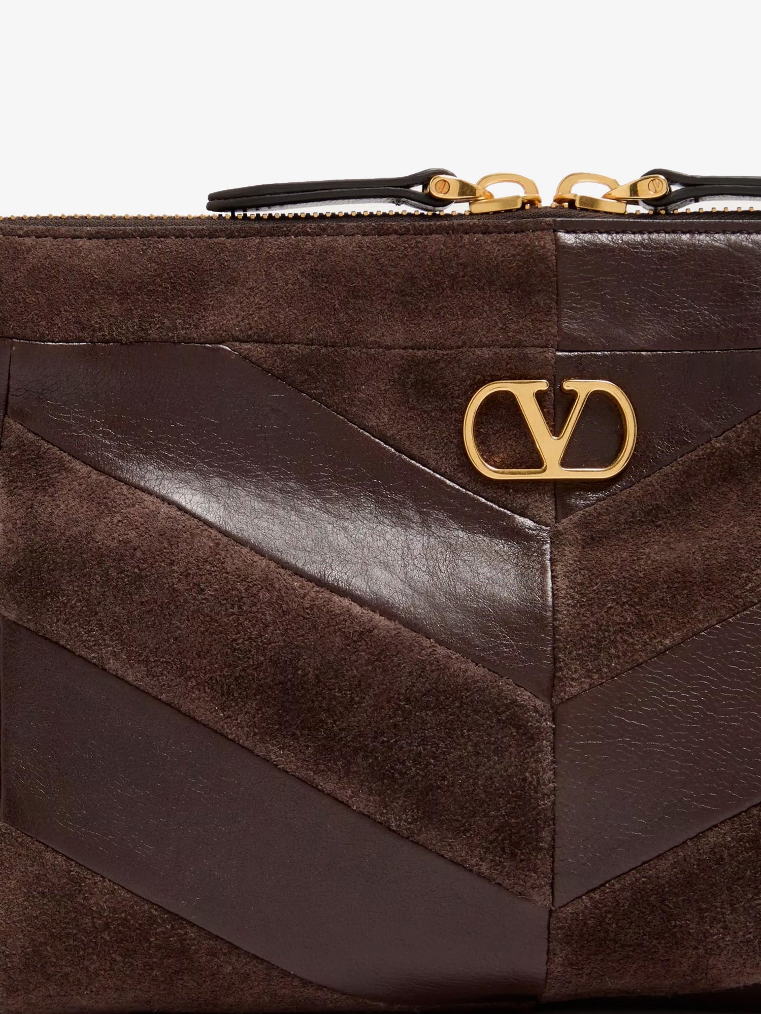 Valentino Garavani Women Panthea Suede And Leather Crossbody Bag VALENTINO GARAVANI