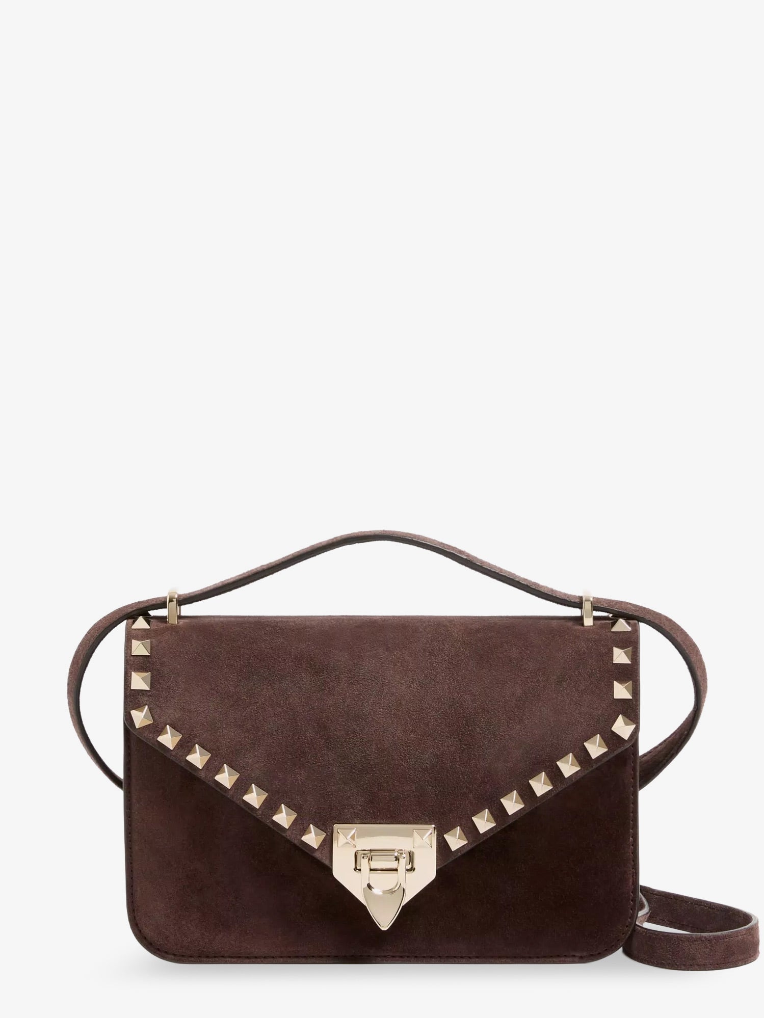 Valentino Garavani Women Rockstud Suede Crossbody Bag VALENTINO GARAVANI