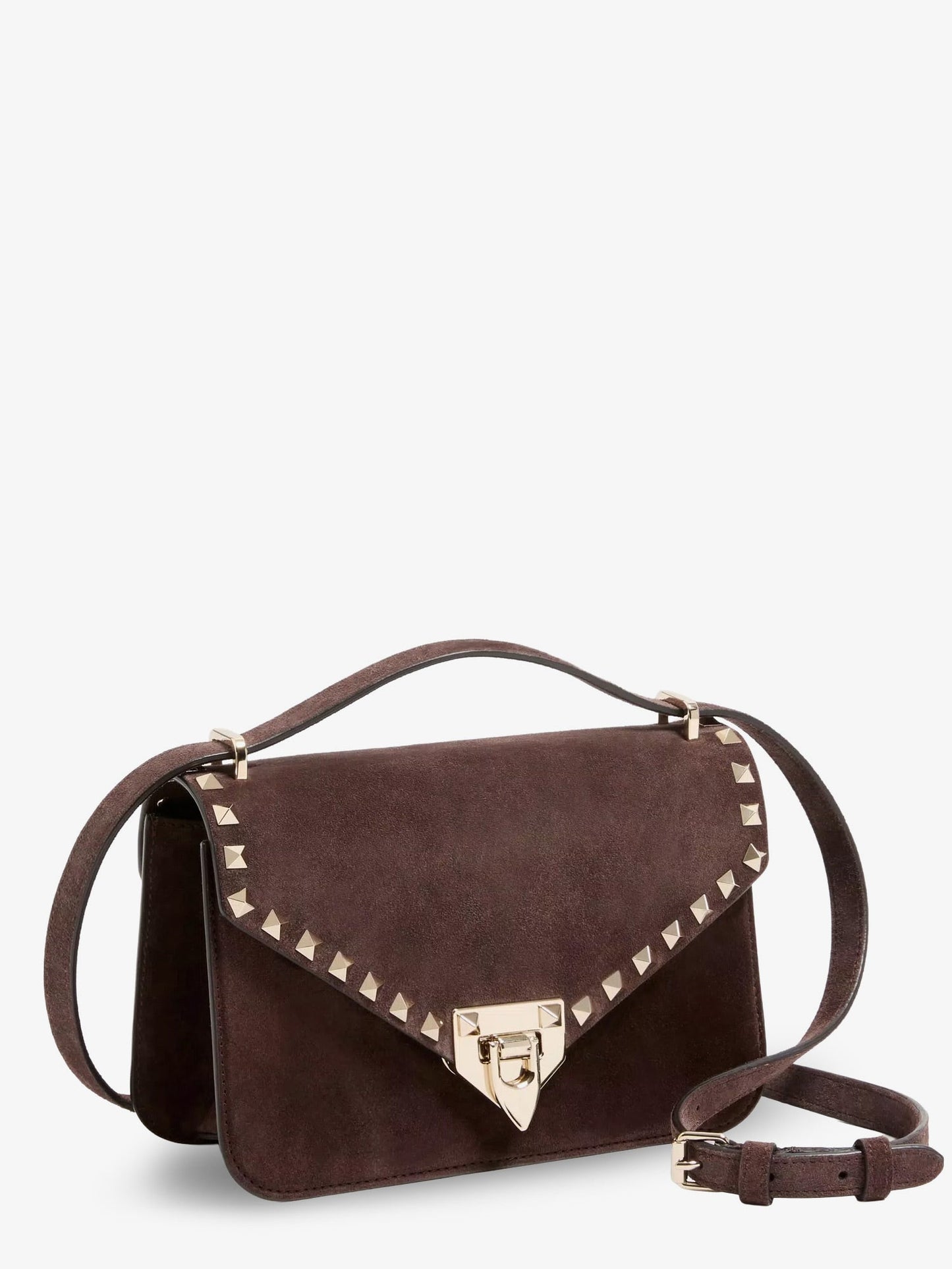 Valentino Garavani Women Rockstud Suede Crossbody Bag VALENTINO GARAVANI