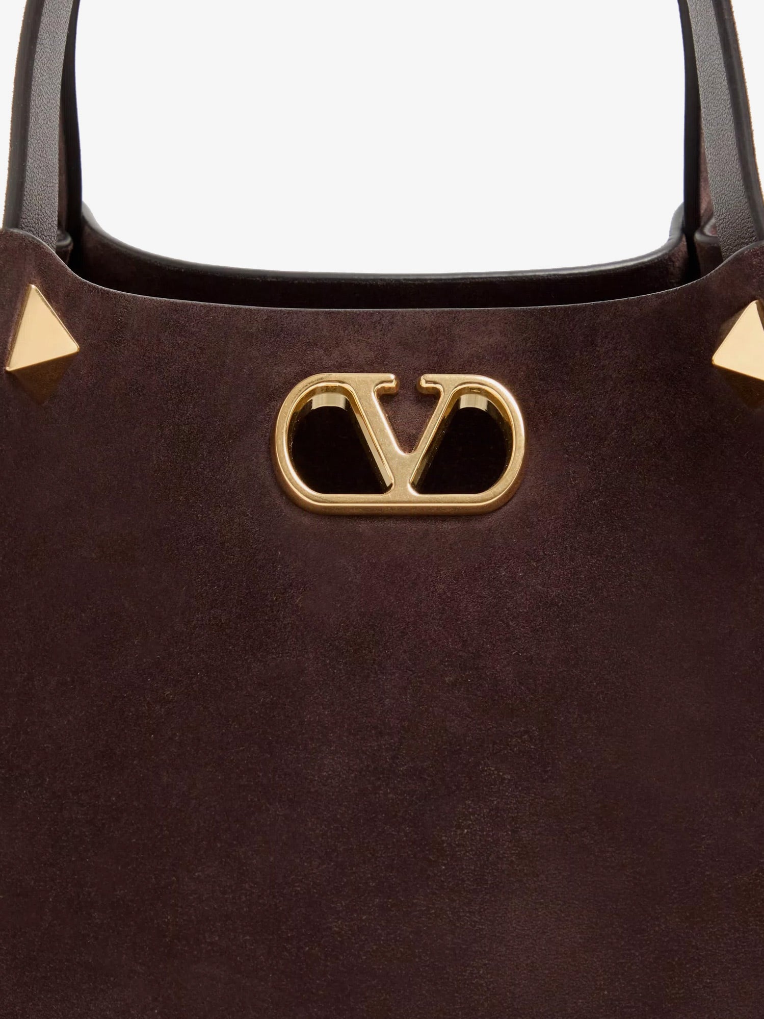 Valentino Garavani Women Suede Handbag With Metal Vlogo VALENTINO GARAVANI