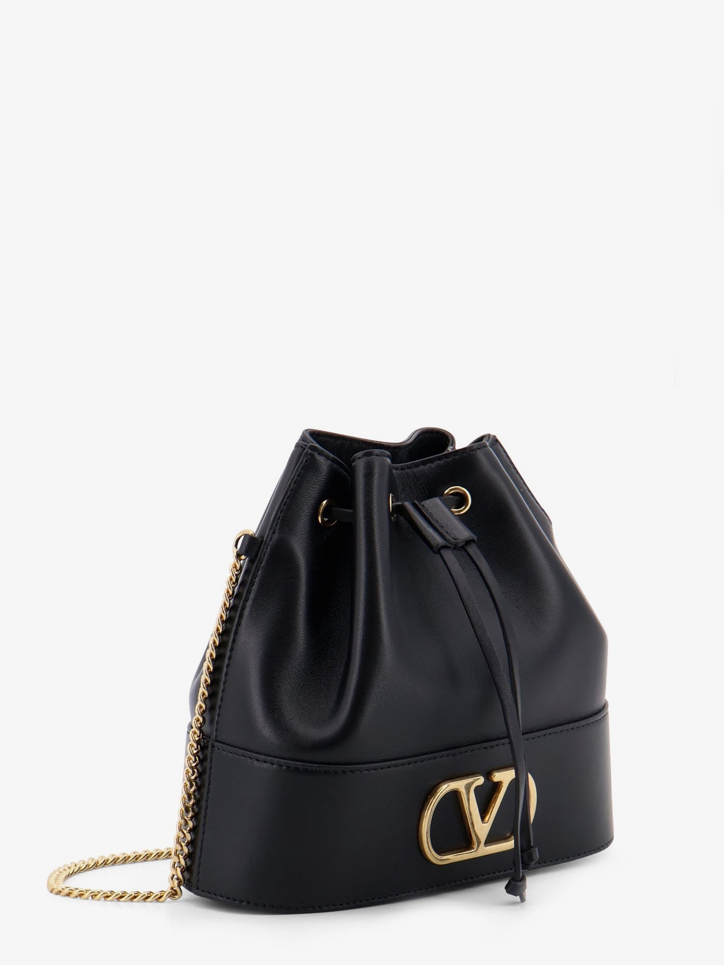 Valentino Garavani Women Vlogo Signature Leather Bucket Bag VALENTINO GARAVANI