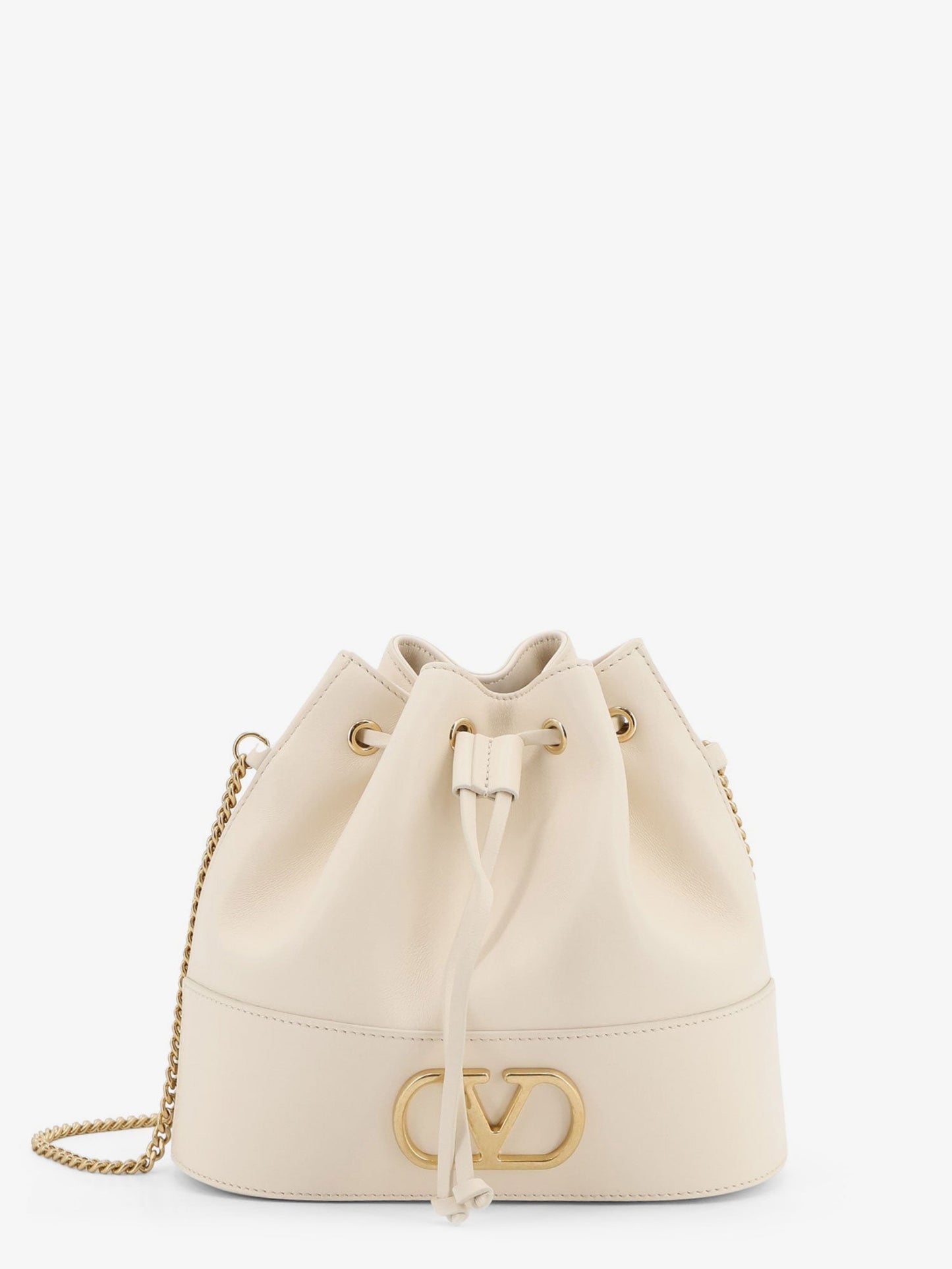 Valentino Garavani Women Vlogo Signature Leather Bucket Bag VALENTINO GARAVANI