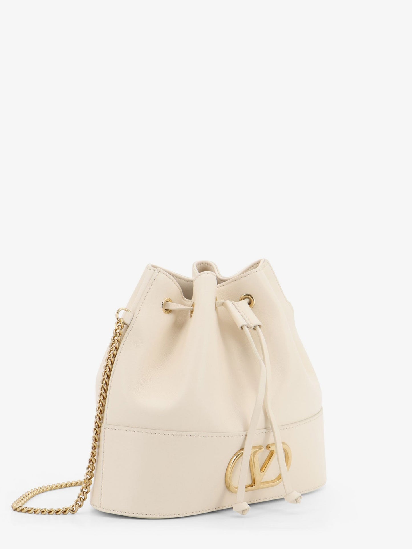 Valentino Garavani Women Vlogo Signature Leather Bucket Bag VALENTINO GARAVANI