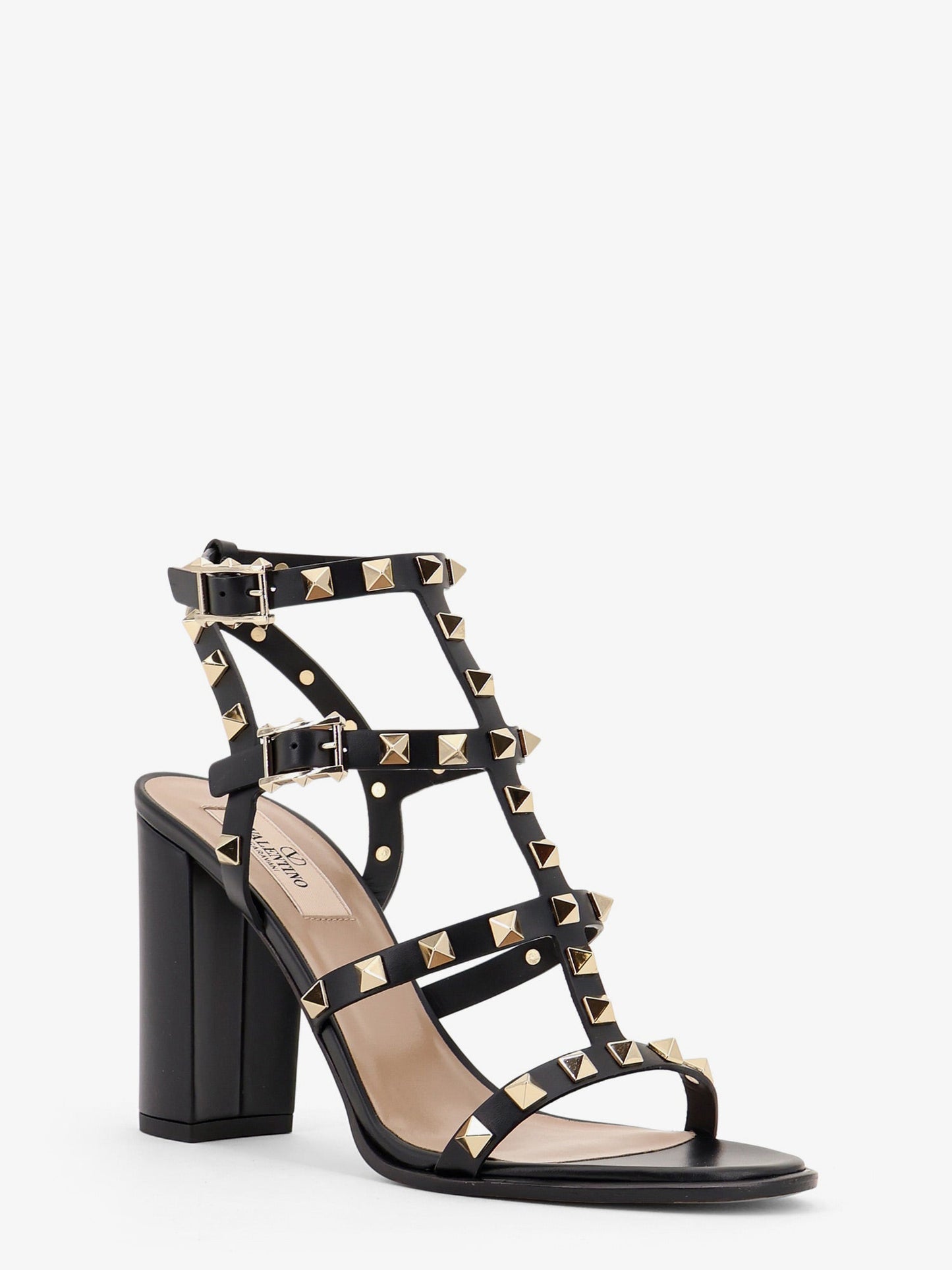 Valentino Garavani Women Rockstud Leather Sandals With Iconic All-Over Studs VALENTINO GARAVANI