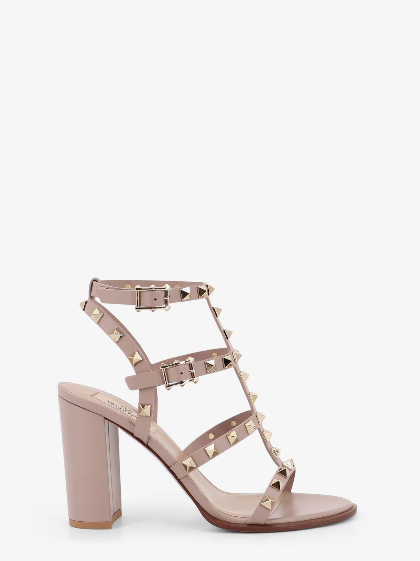 Valentino Garavani Women Rockstud Leather Sandals With Iconic All-Over Studs VALENTINO GARAVANI