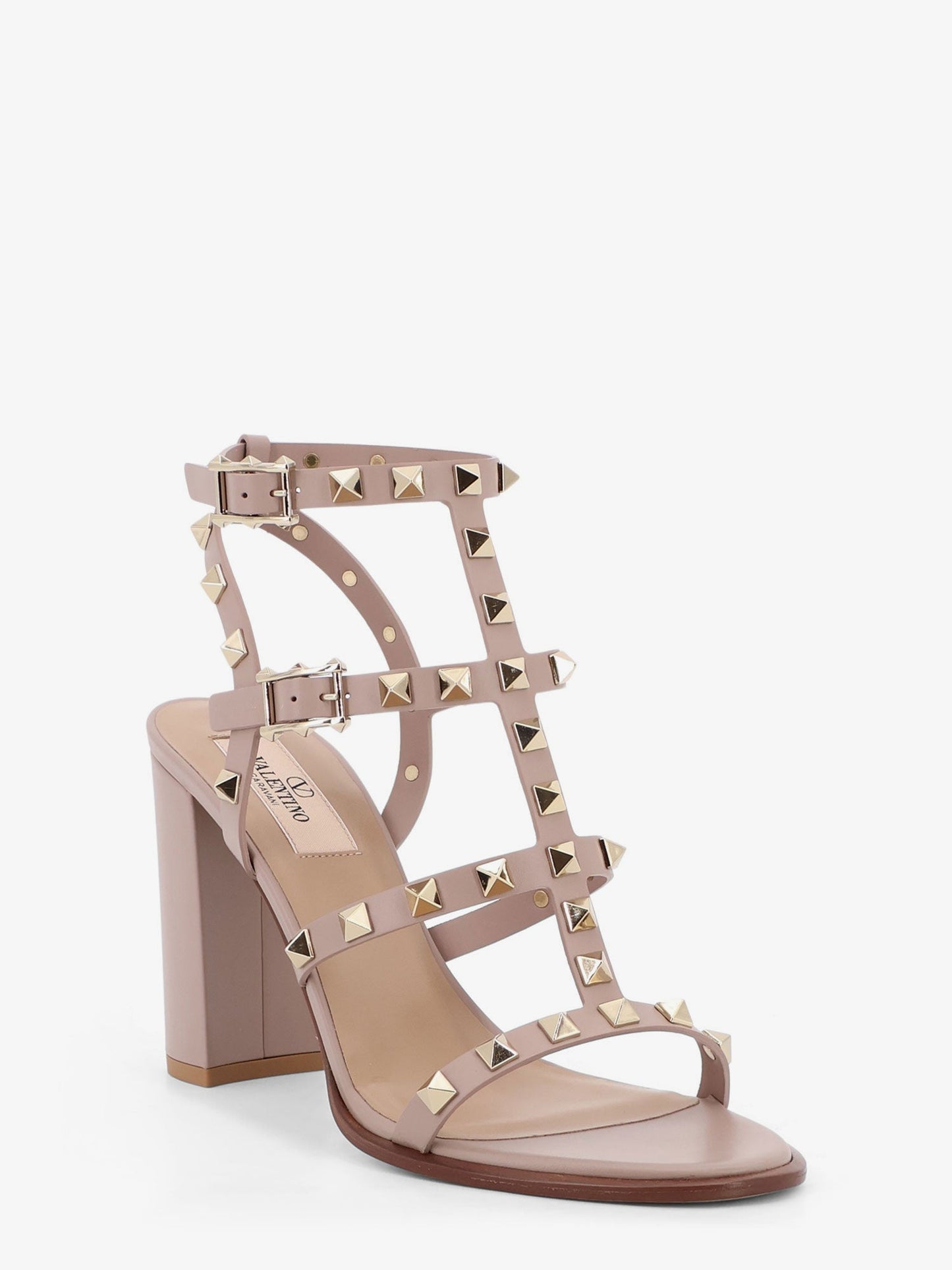 Valentino Garavani Women Rockstud Leather Sandals With Iconic All-Over Studs VALENTINO GARAVANI