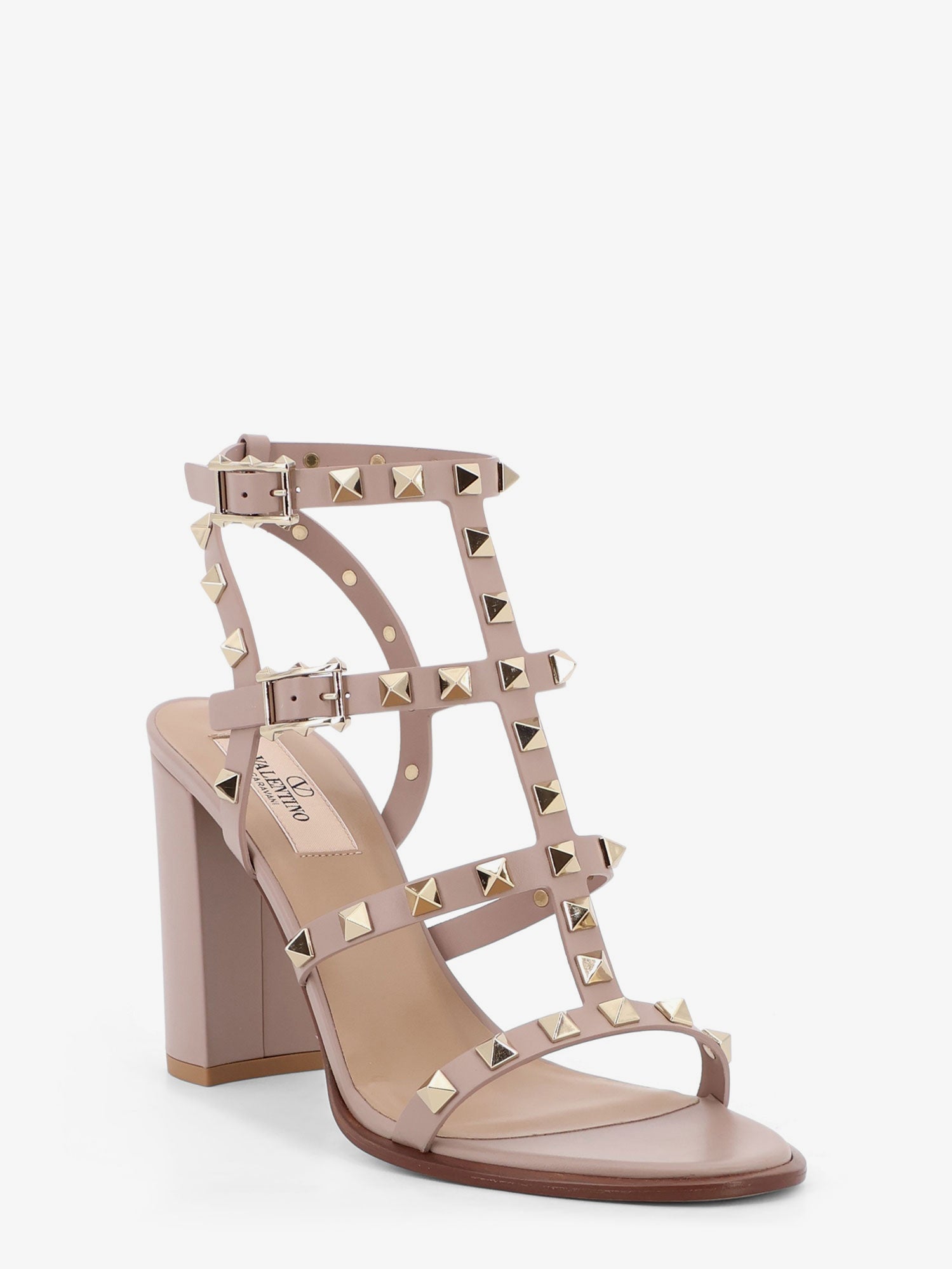 Valentino Garavani Women Rockstud Leather Sandals With Iconic All-Over Studs VALENTINO GARAVANI