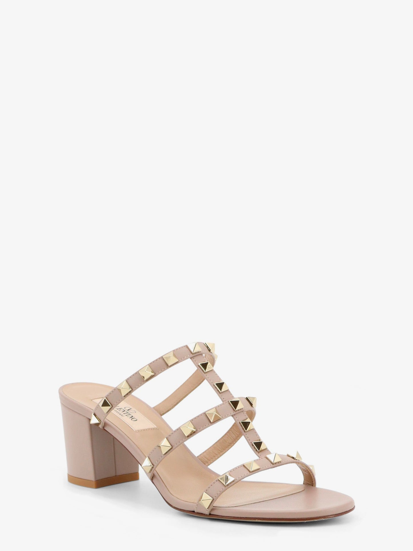 Valentino Garavani Women Rockstud Leather Sandals With Iconic All-Over Studs VALENTINO GARAVANI