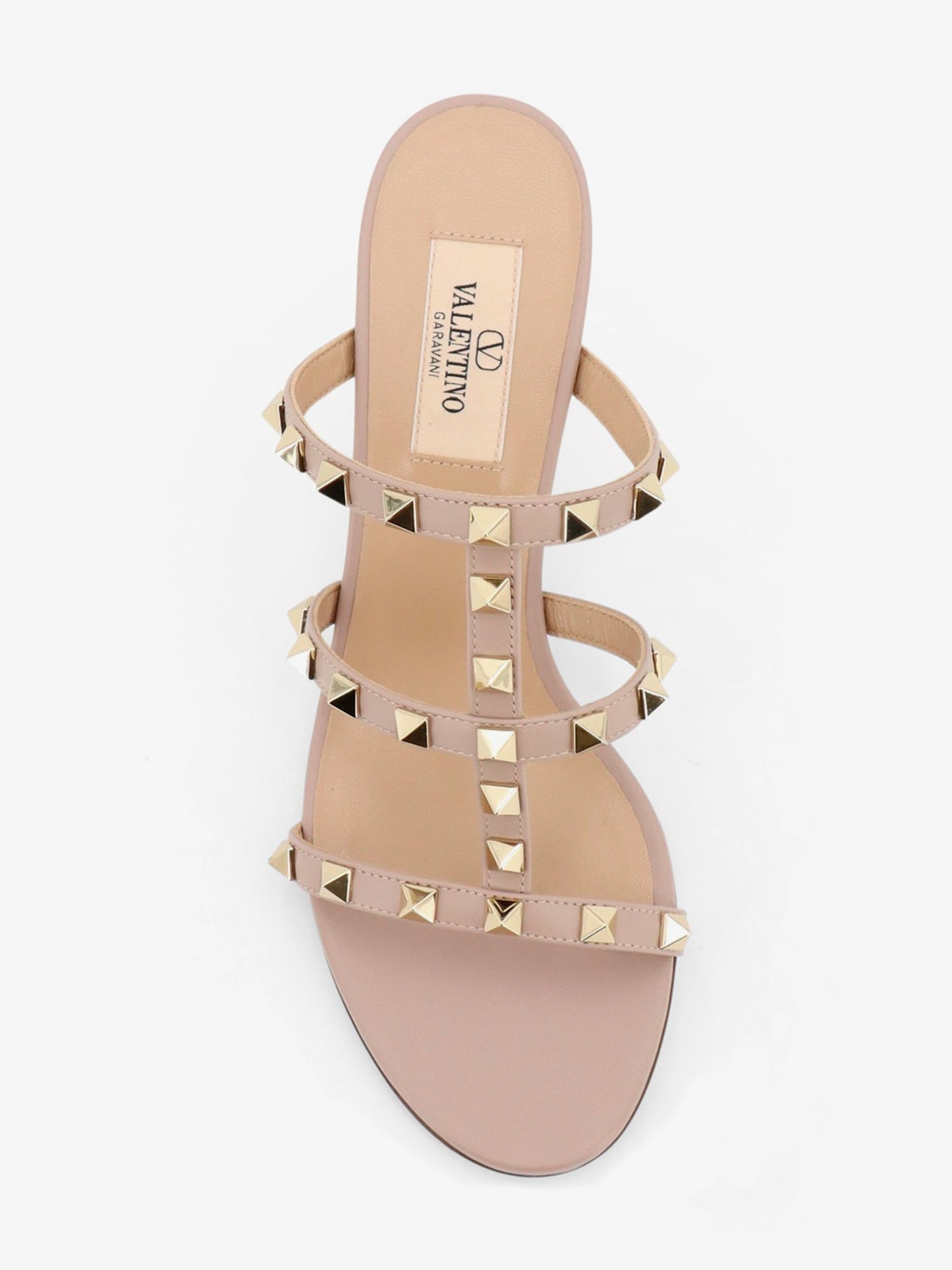Valentino Garavani Women Rockstud Leather Sandals With Iconic All-Over Studs VALENTINO GARAVANI