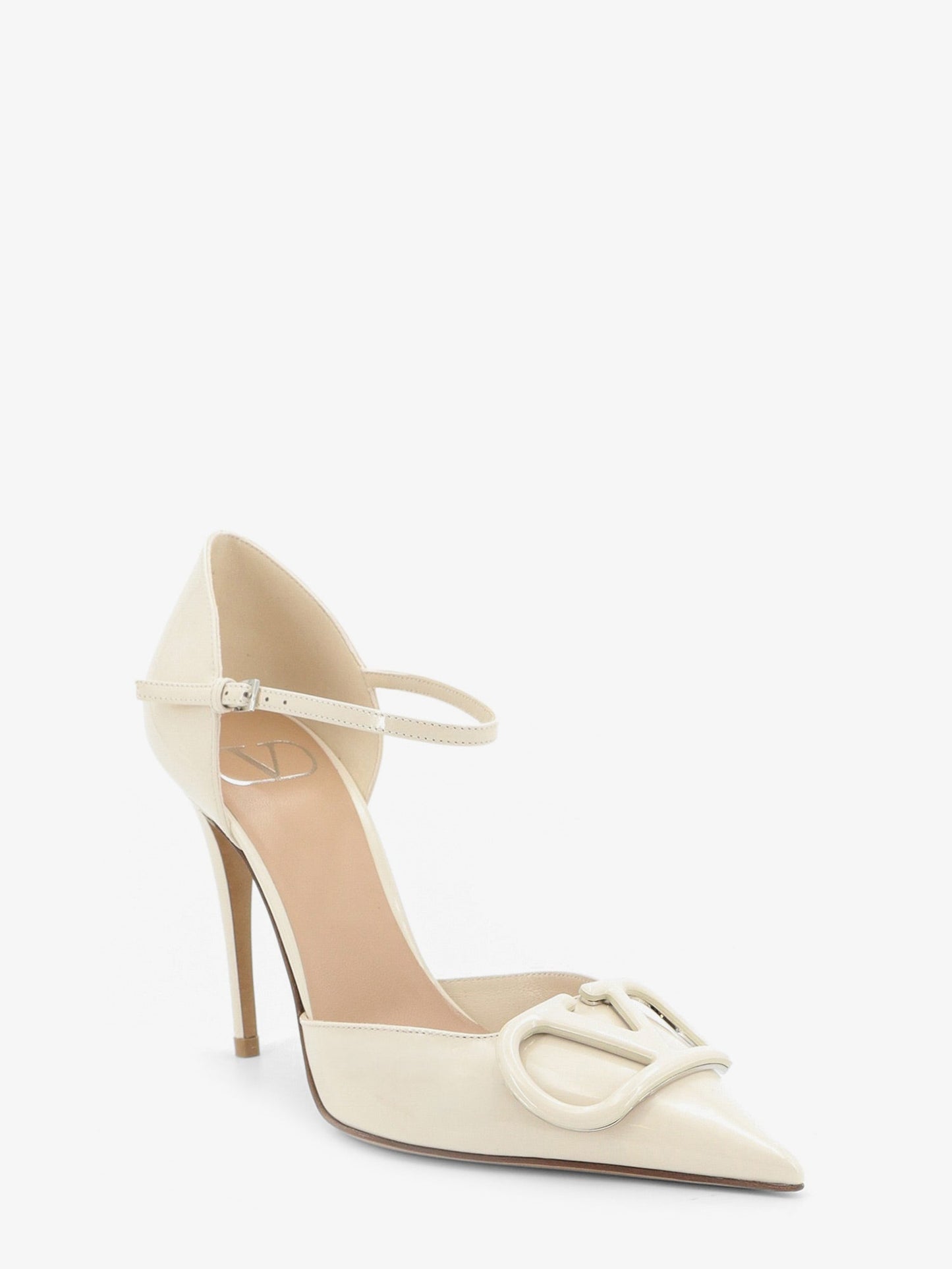 Valentino Garavani Women D'orsay Patent Pumps With Vlogo Signature VALENTINO GARAVANI