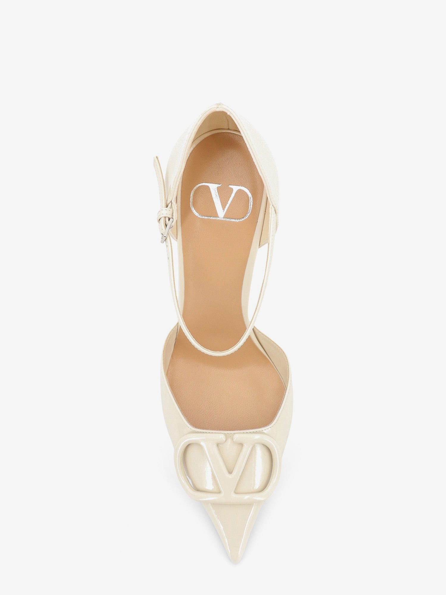 Valentino Garavani Women D'orsay Patent Pumps With Vlogo Signature VALENTINO GARAVANI