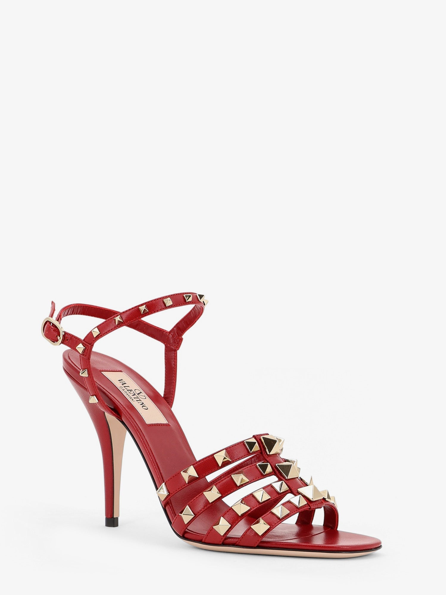 Valentino Garavani Women Rockstud Leather Sandals With Iconic All-Over Studs VALENTINO GARAVANI