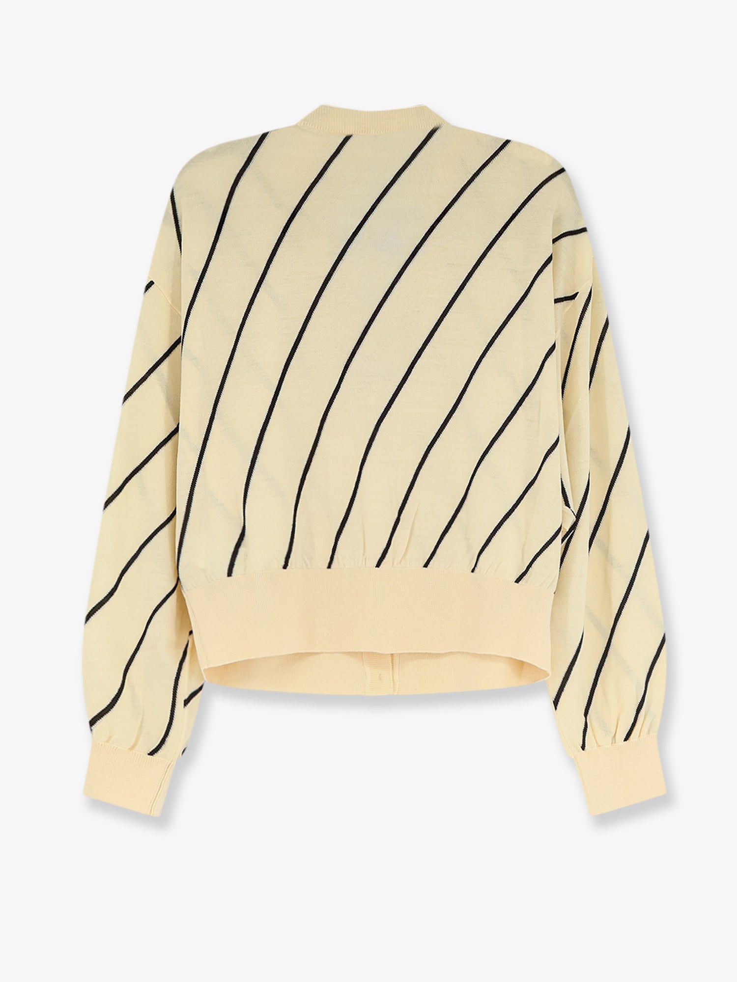 Versace Women Wool Blend Cardigan With Striped Detail VERSACE