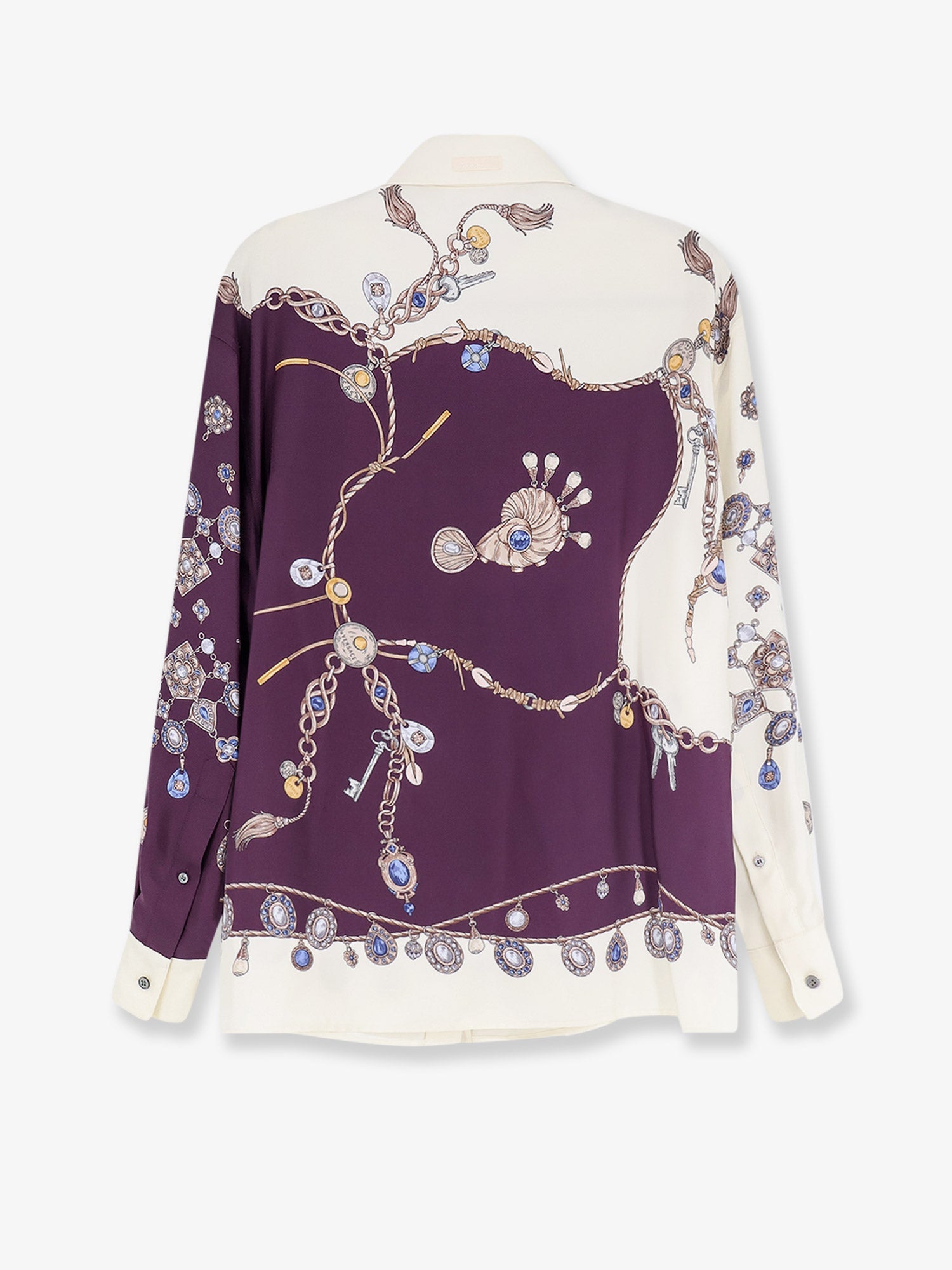 Versace Women Printed Silk Twill Shirt VERSACE