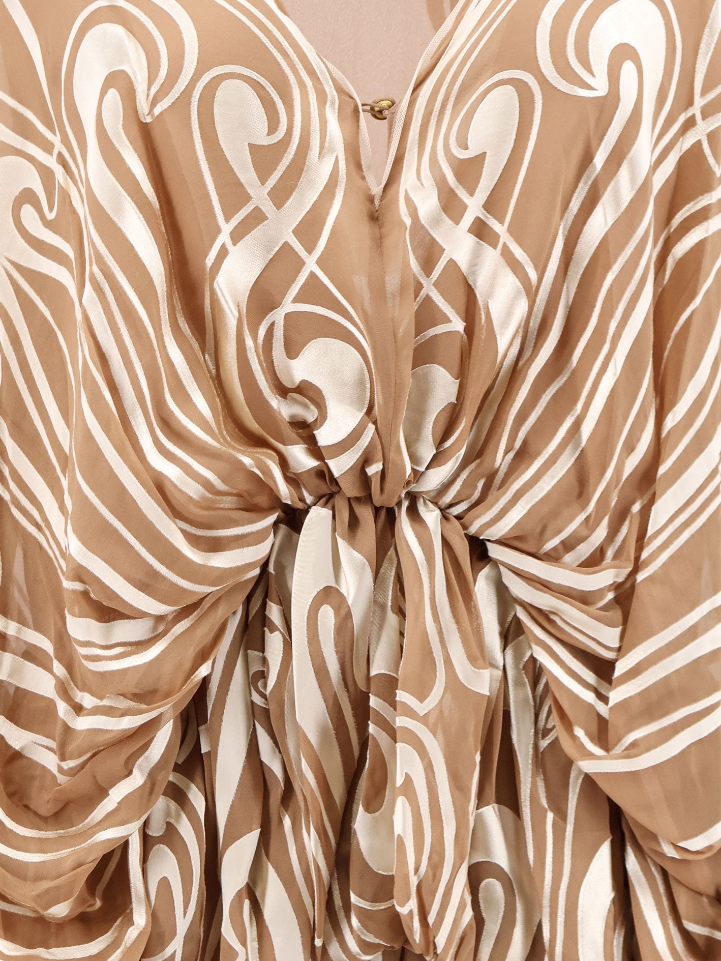 Zimmermann Women Momentum Burnout Bubble Gown Silk Dress ZIMMERMANN