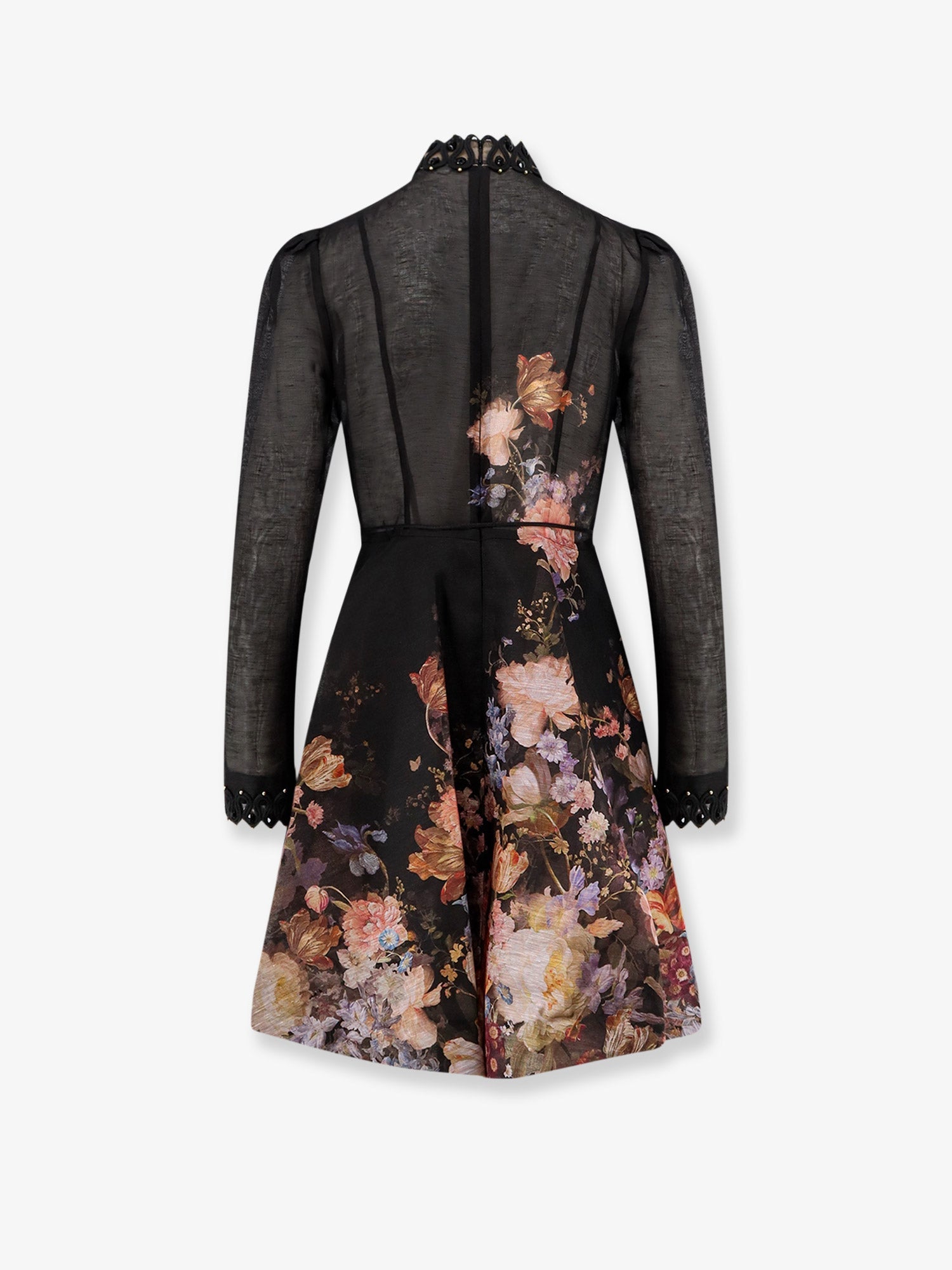 Zimmermann Women Valiant Embellish Mini Linen And Silk Dress ZIMMERMANN