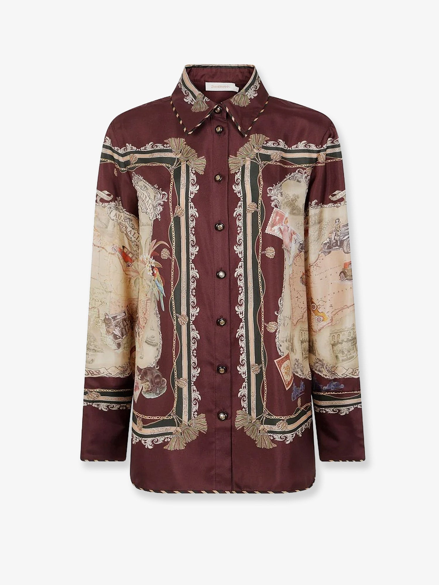 Zimmermann Women Valiant Silk Twill Shirt ZIMMERMANN