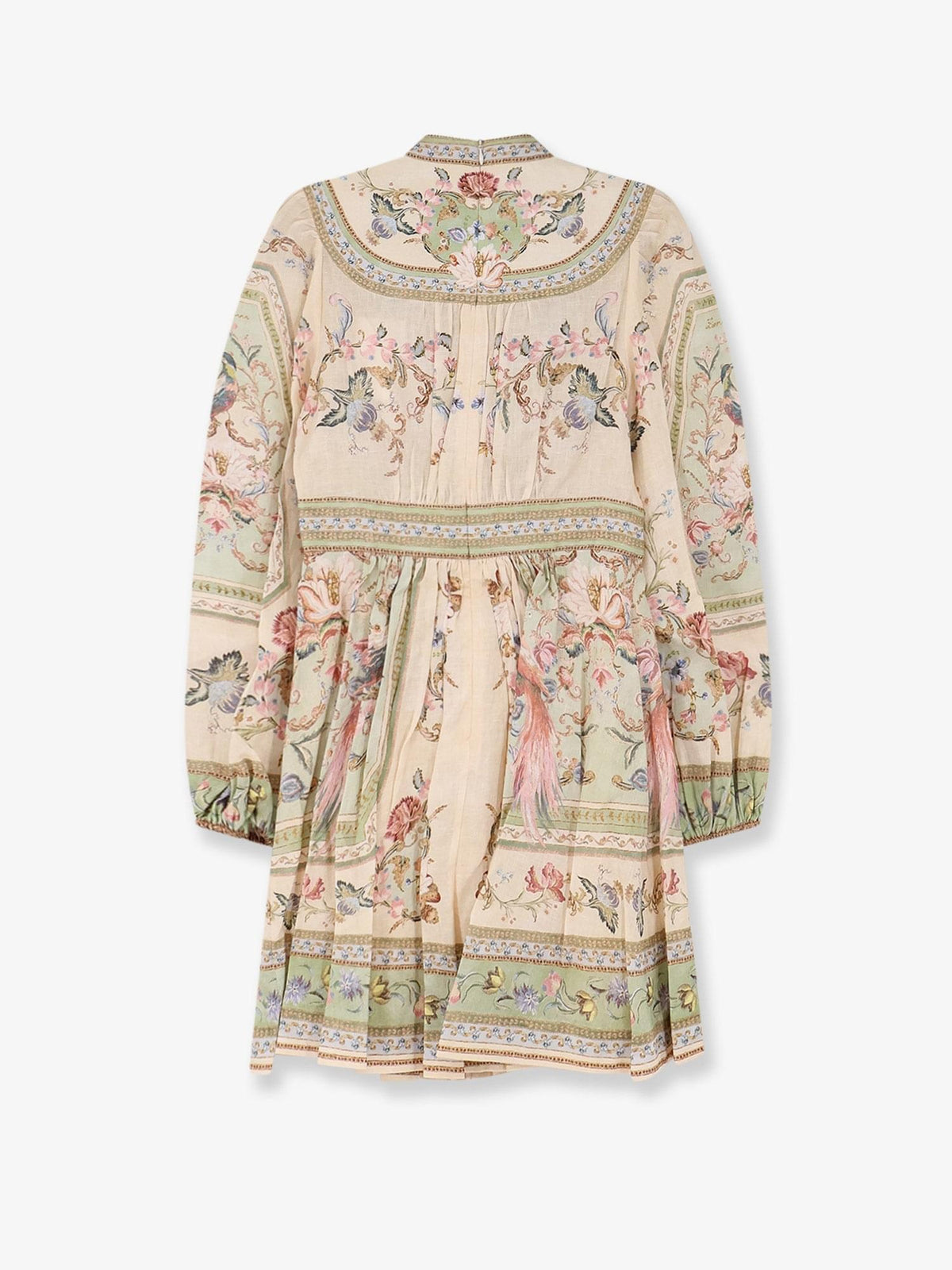Zimmermann Women Roselight Plunge Tapestry Print Linen Dress ZIMMERMANN