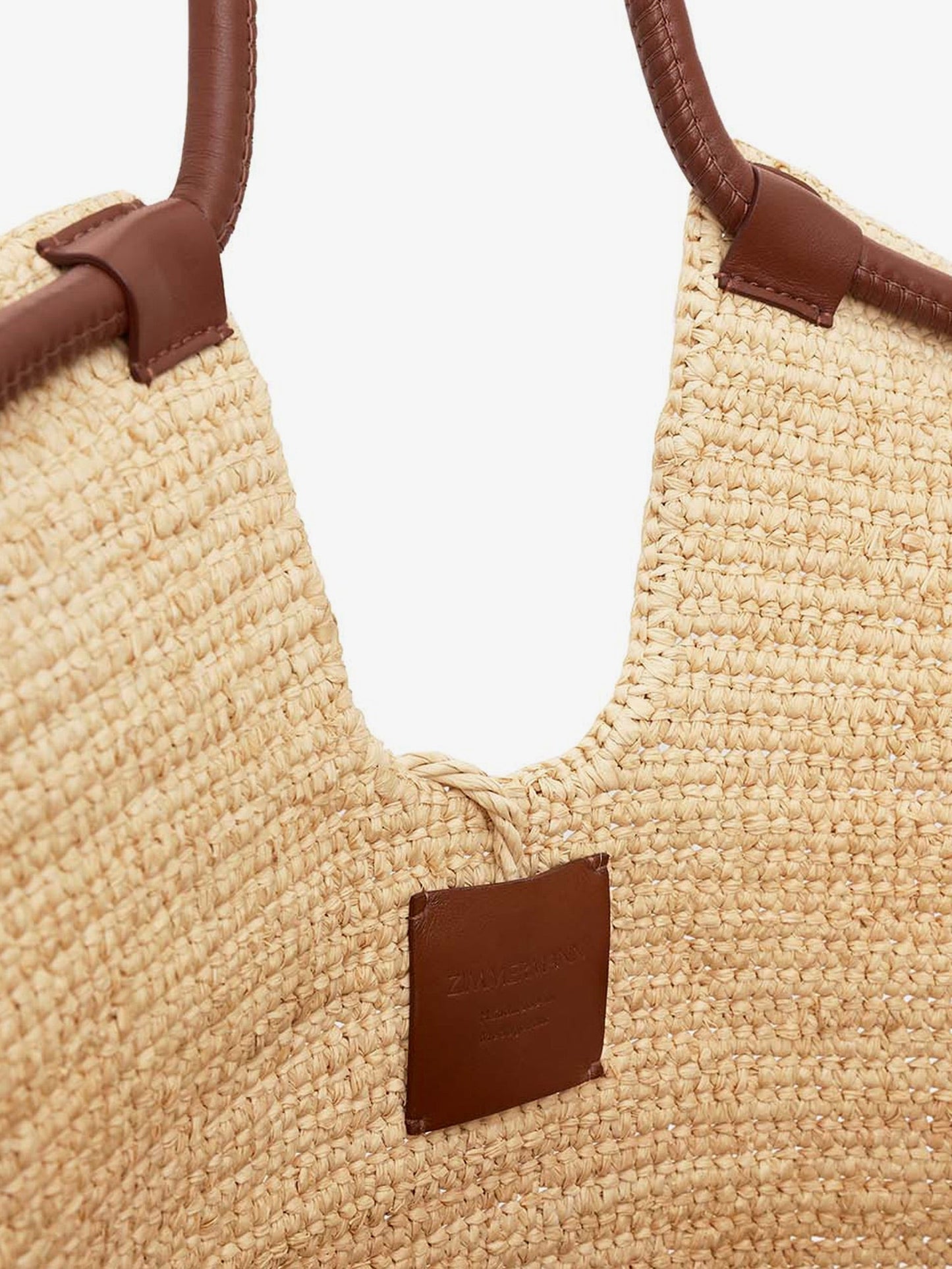 Zimmermann Women Goldentime Raffia Shoulder Bag With Ruffles ZIMMERMANN