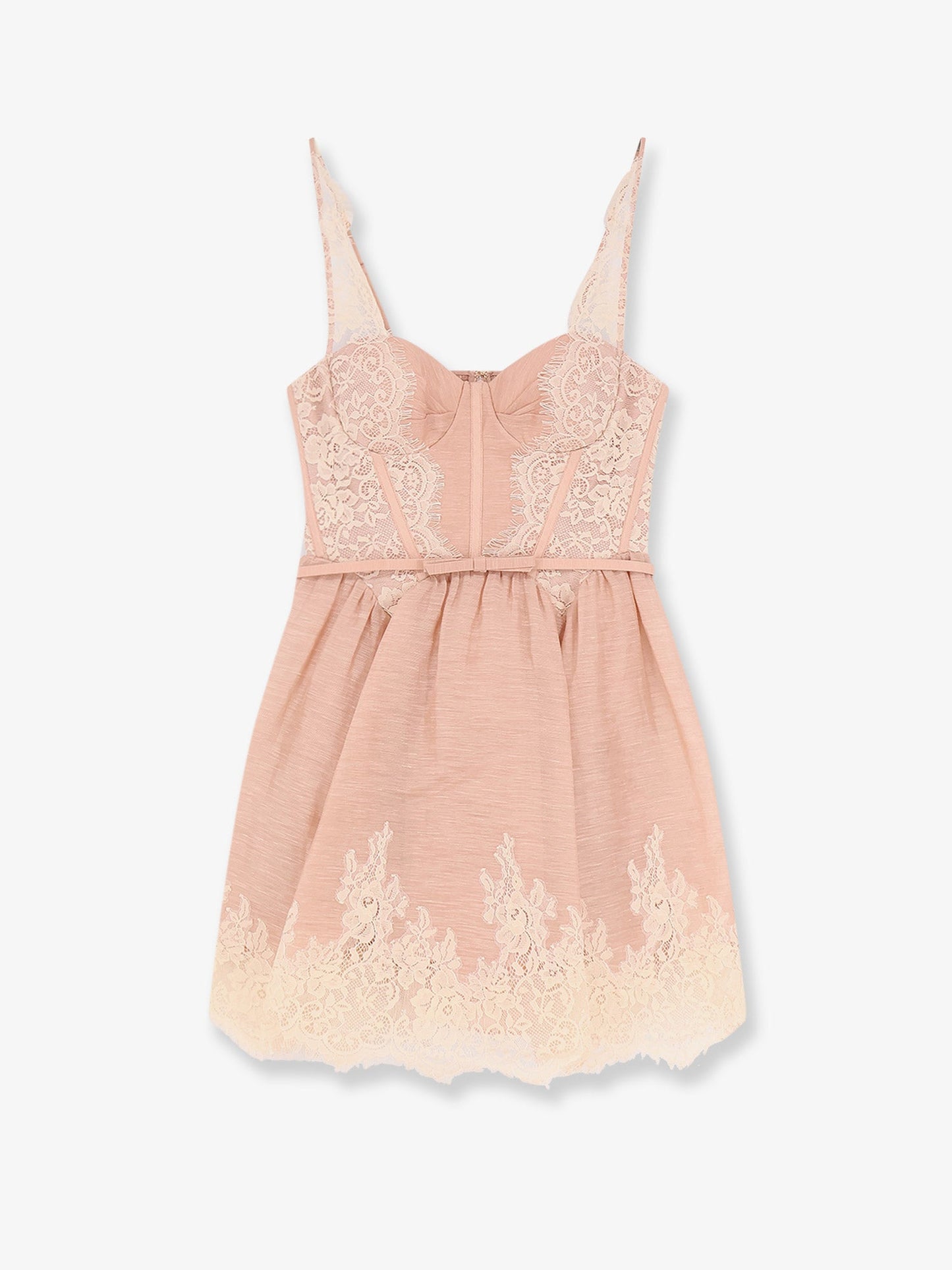 Zimmermann Women Valiant Lace Trim Mini Dress ZIMMERMANN