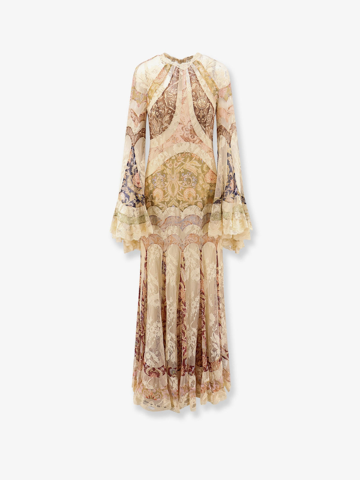 Zimmermann Women Valiant Panelled Gown Silk Dress ZIMMERMANN