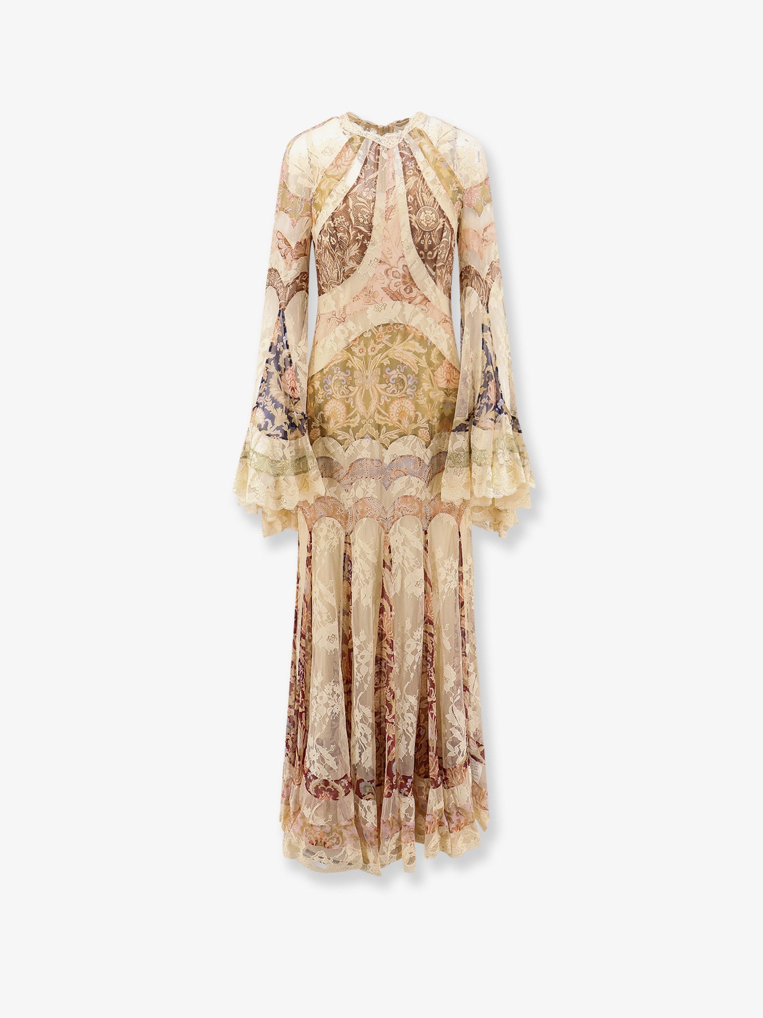 Zimmermann Women Valiant Panelled Gown Silk Dress ZIMMERMANN