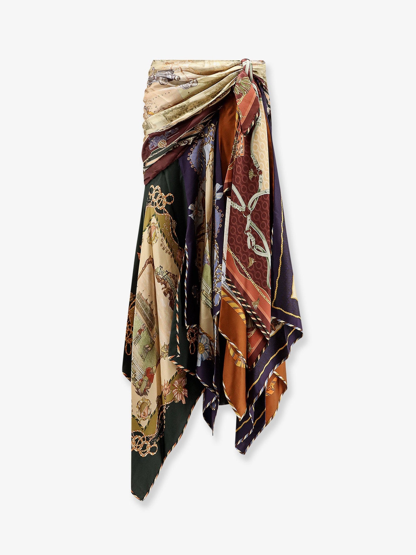 Zimmermann Women Valiant Draped Scarf Silk  Long Skirt ZIMMERMANN