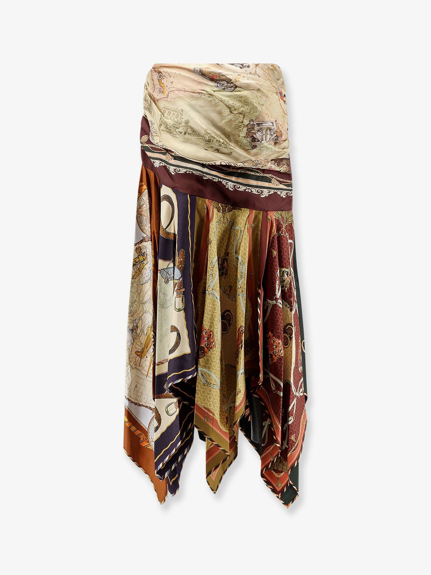 Zimmermann Women Valiant Draped Scarf Silk  Long Skirt ZIMMERMANN