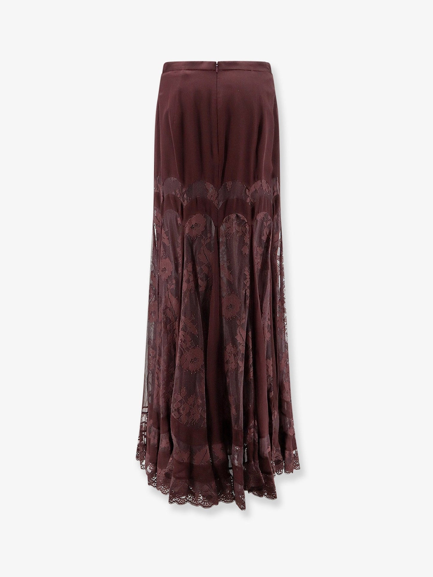 Zimmermann Women Valiant Silk And Lace Blend Long Skirt ZIMMERMANN