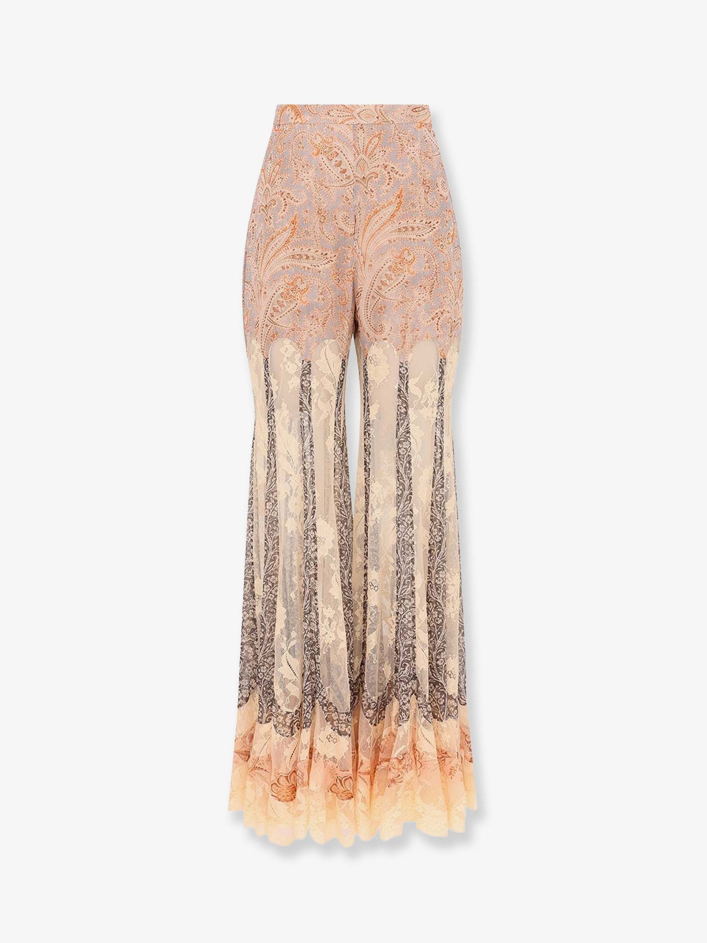 Zimmermann Women Valiant Panelled Flare Silk Trousers ZIMMERMANN