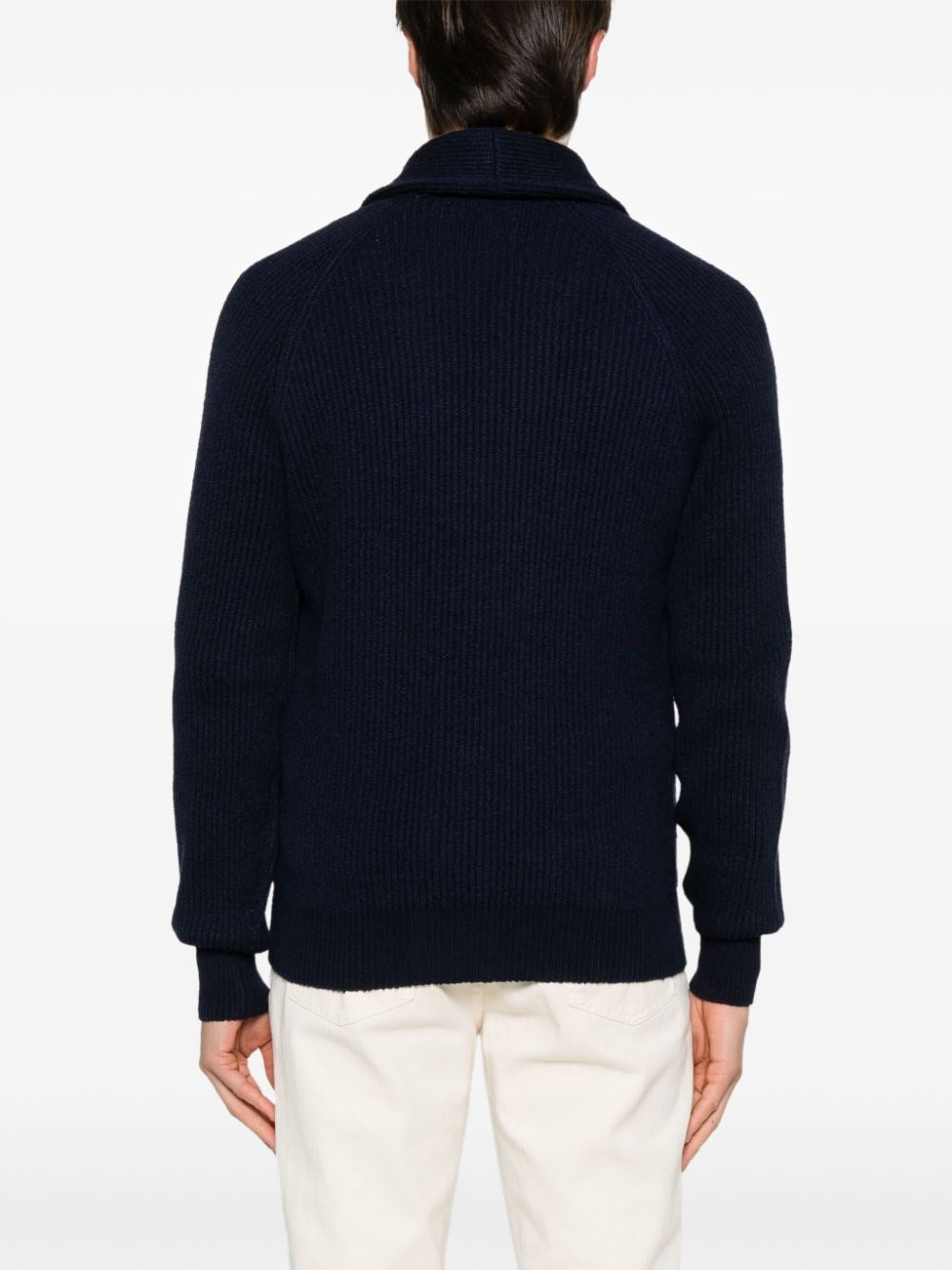 Brunello Cucinelli Men English Rib Knit Cardigan BRUNELLO CUCINELLI