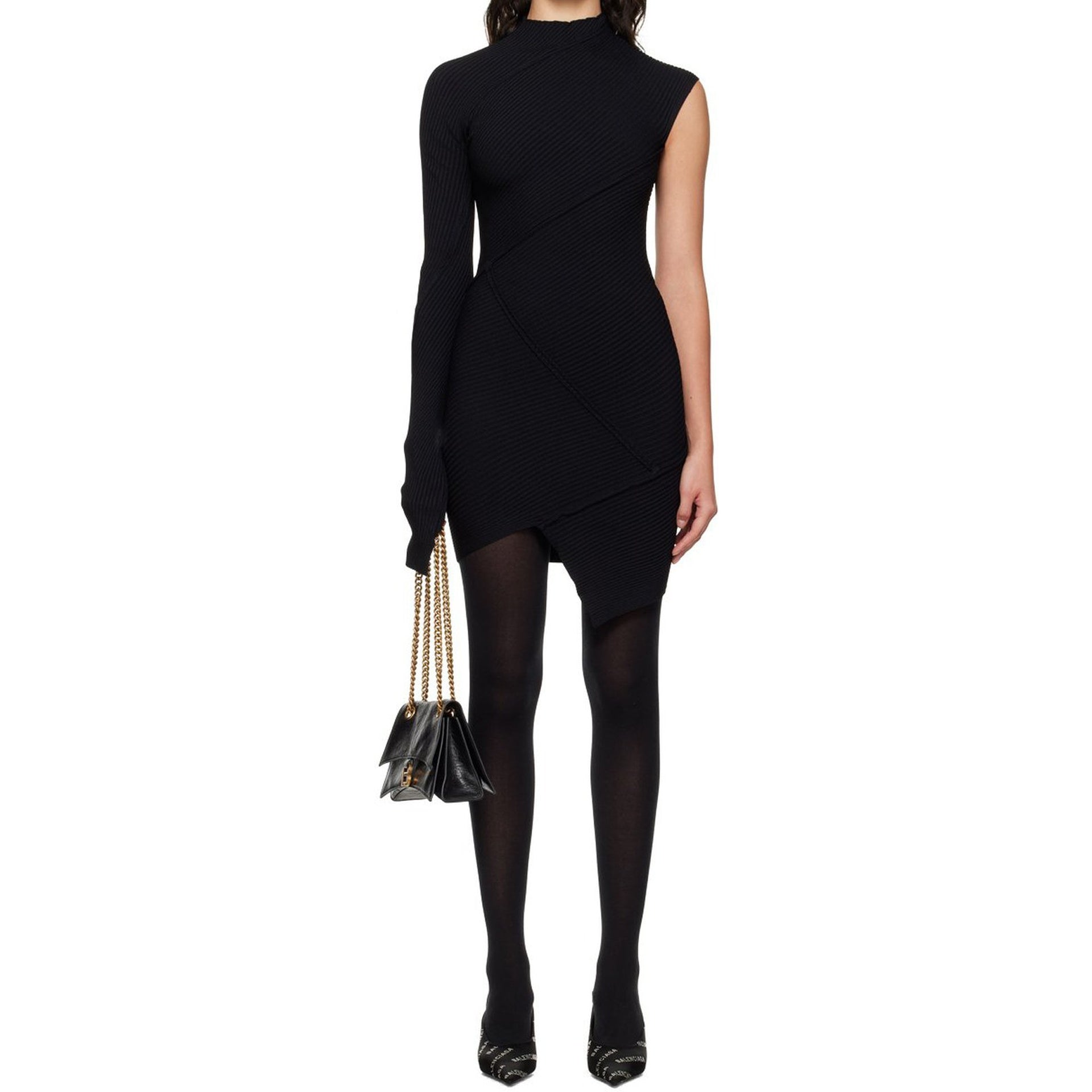 Balenciaga Spiral Mini Dress Women BALENCIAGA