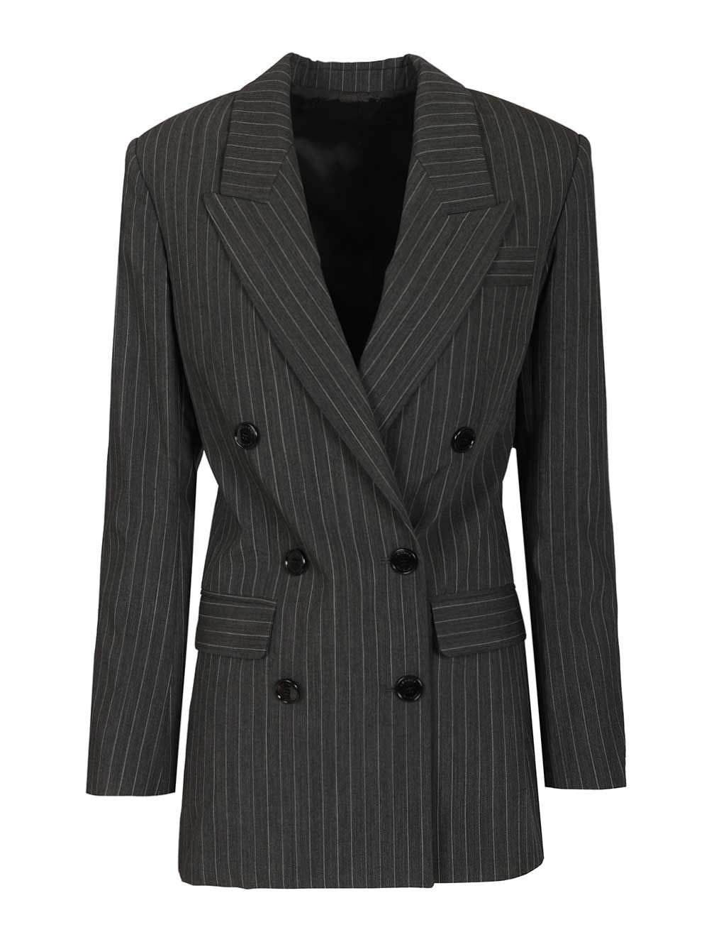 Isabel Marant Women Double-Breasted Pinstriped Blazer