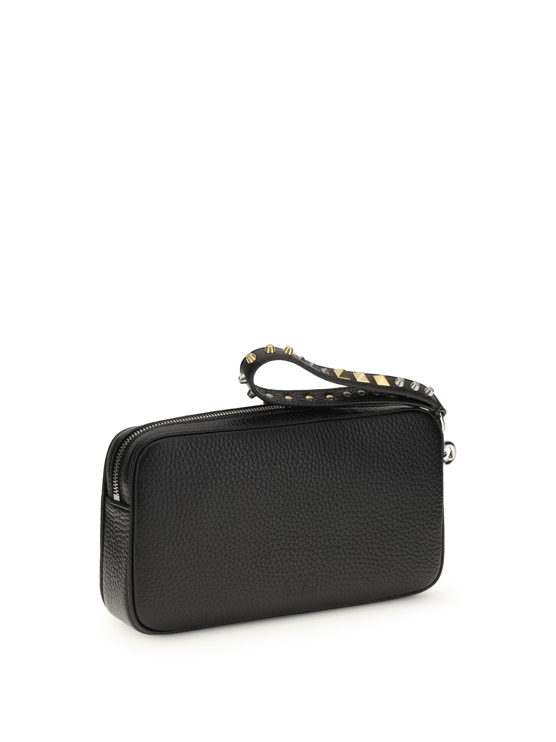 Valentino Garavani Men Rockstud Clutch Bag VALENTINO GARAVANI