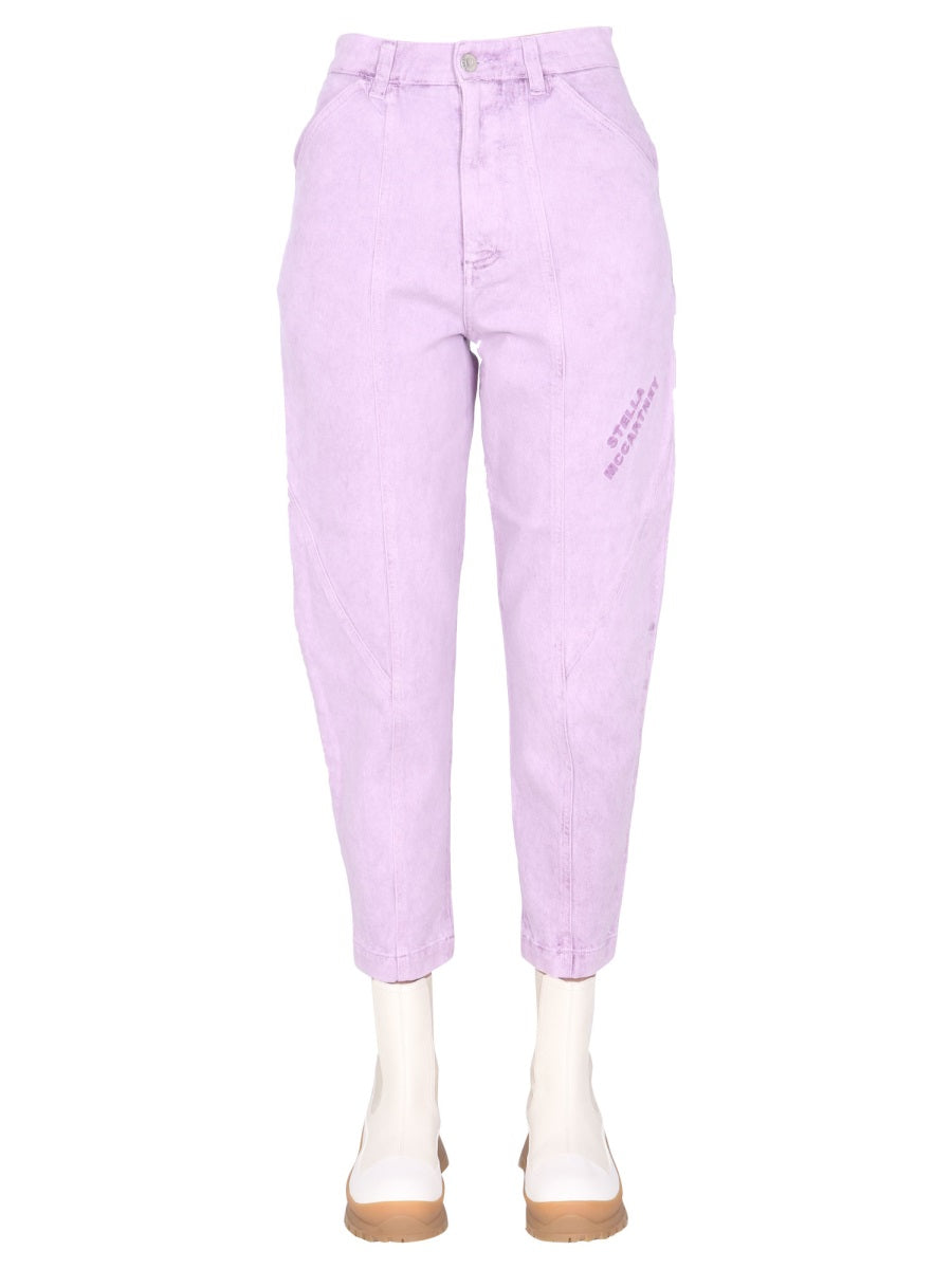 Stella Mccartney Women Jeans With Embroidered Logo STELLA MCCARTNEY