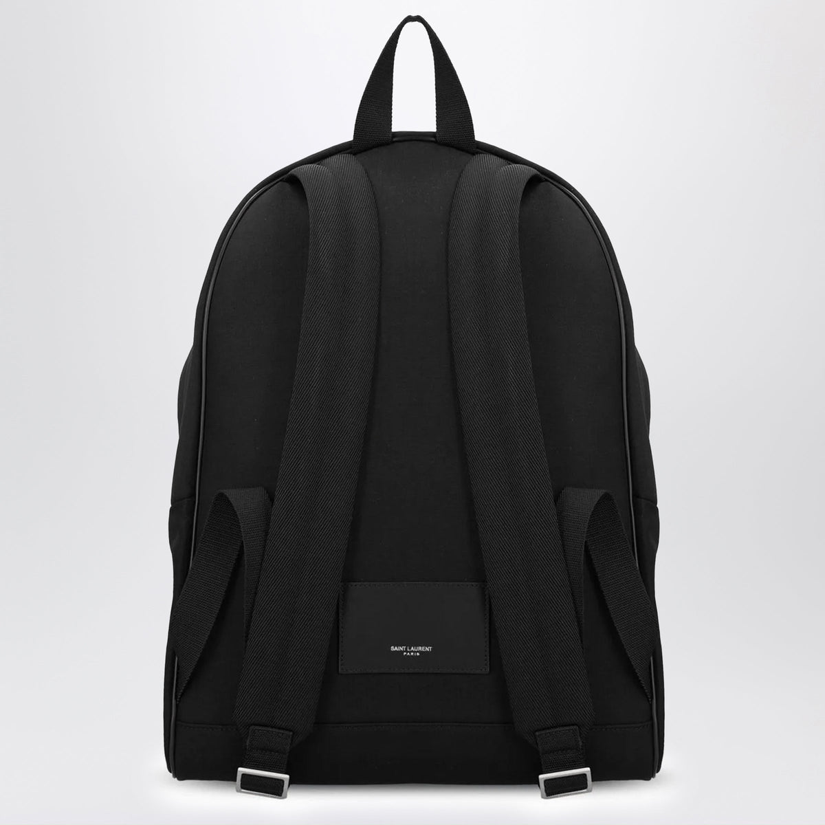 Saint Laurent Black Leather And Nylon Backpack Men SAINT LAURENT
