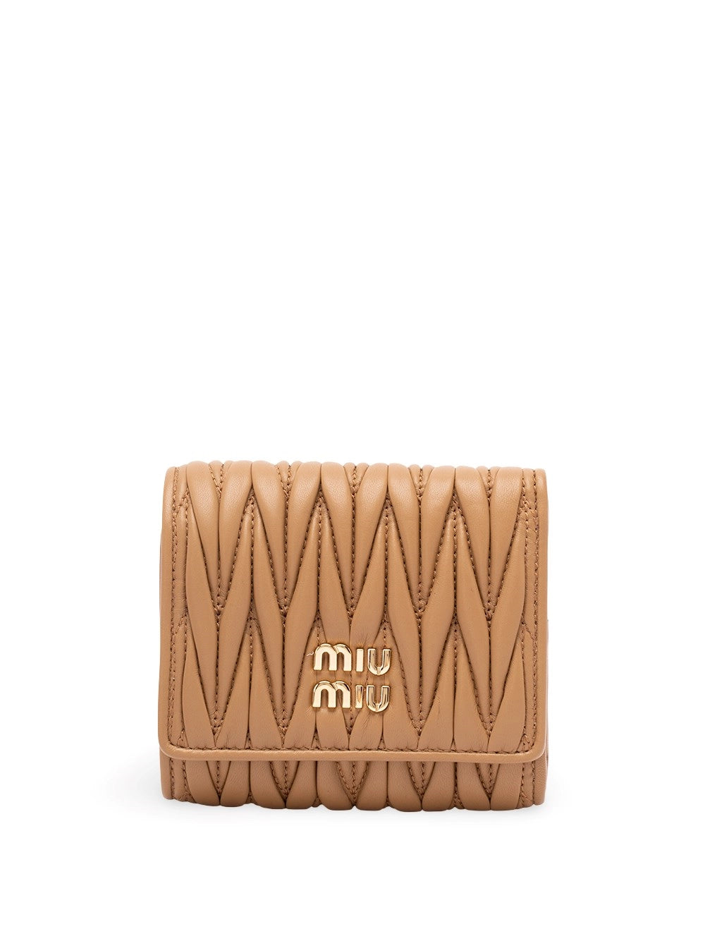 Miu Miu Women Small Matelassé Nappa Leather Wallet MIU MIU