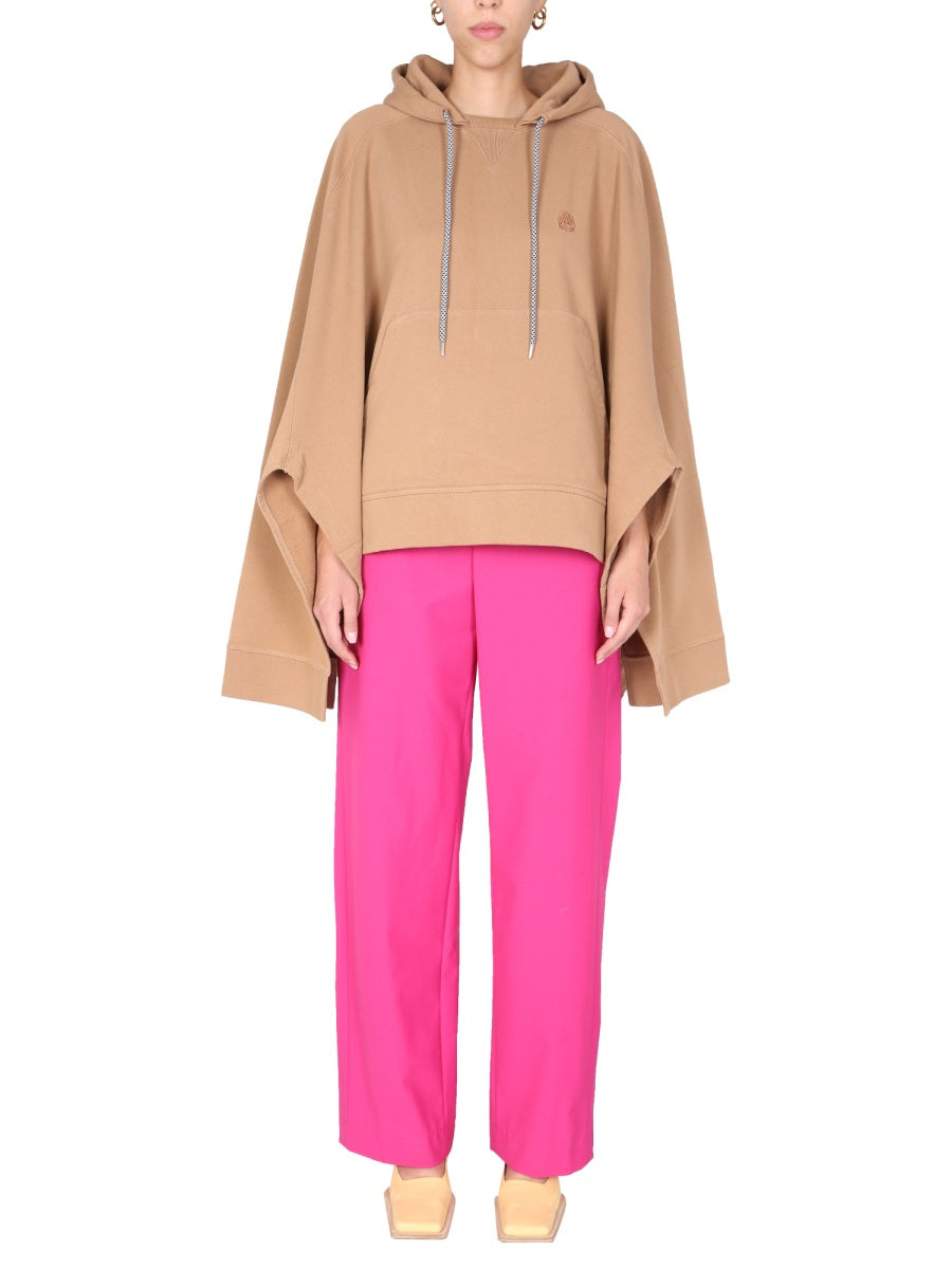 Ambush Women Poncho Sweatshirt With Embroidered Logo