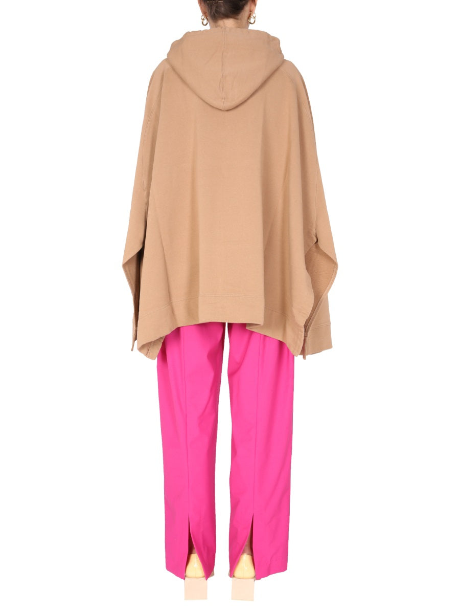 Ambush Women Poncho Sweatshirt With Embroidered Logo