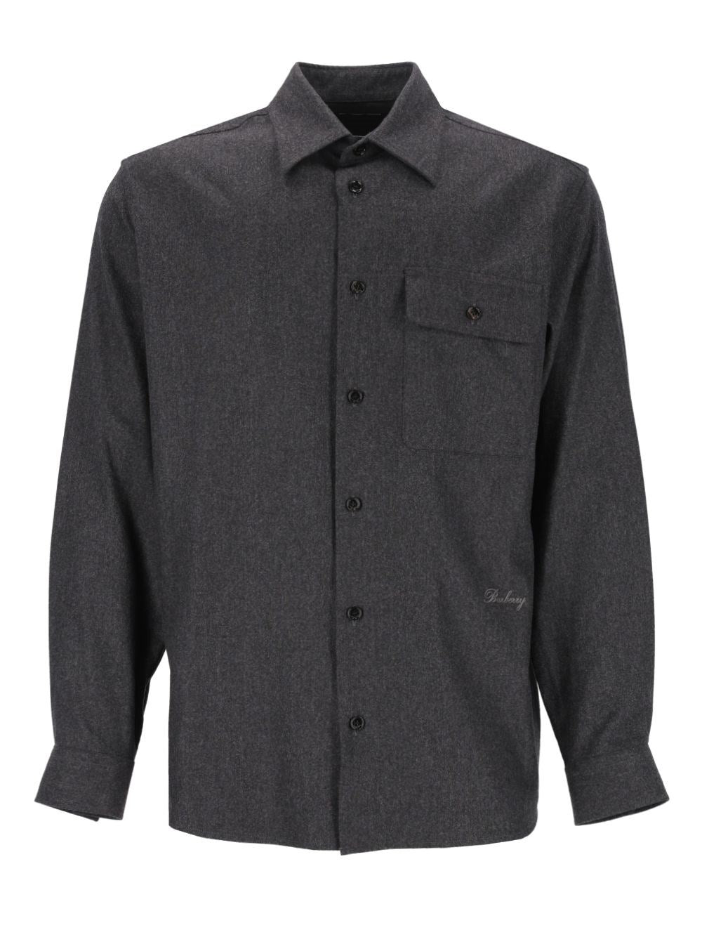 Burberry Men Wool And Cashmere Overshirt BURBERRY