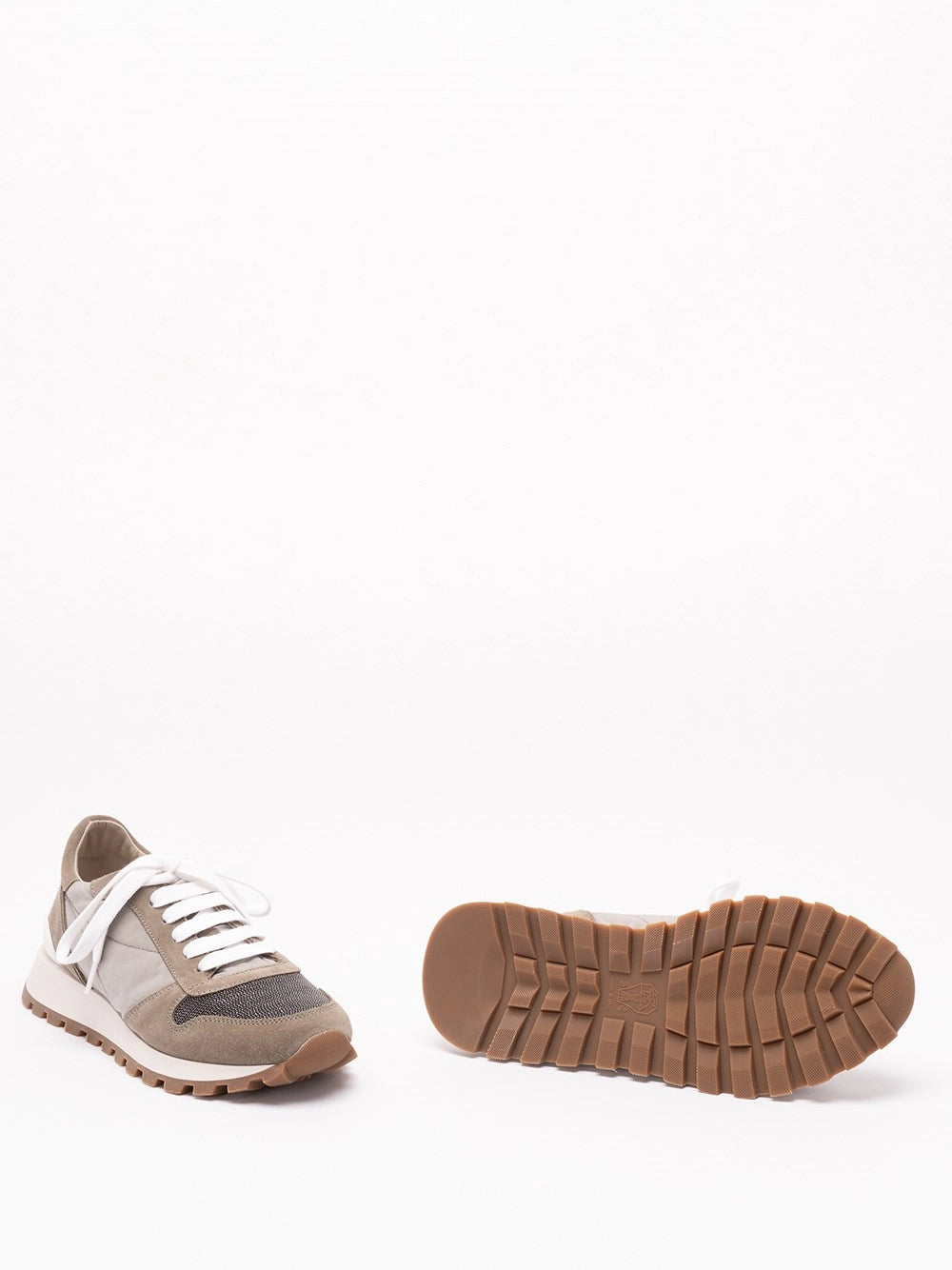 Brunello Cucinelli Women Fabric Sneakers With Monili BRUNELLO CUCINELLI