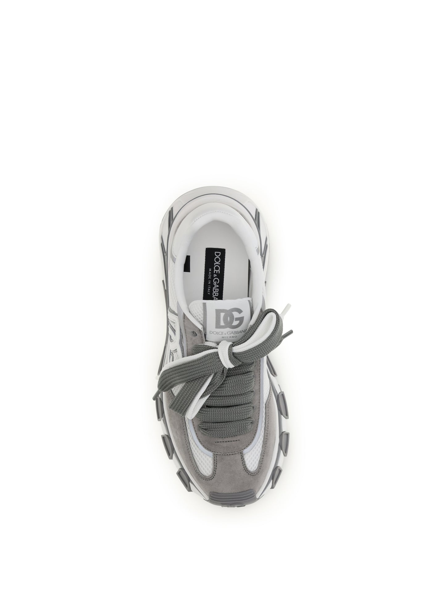 Dolce & Gabbana Men Leather And Mesh Sneakers DOLCE & GABBANA