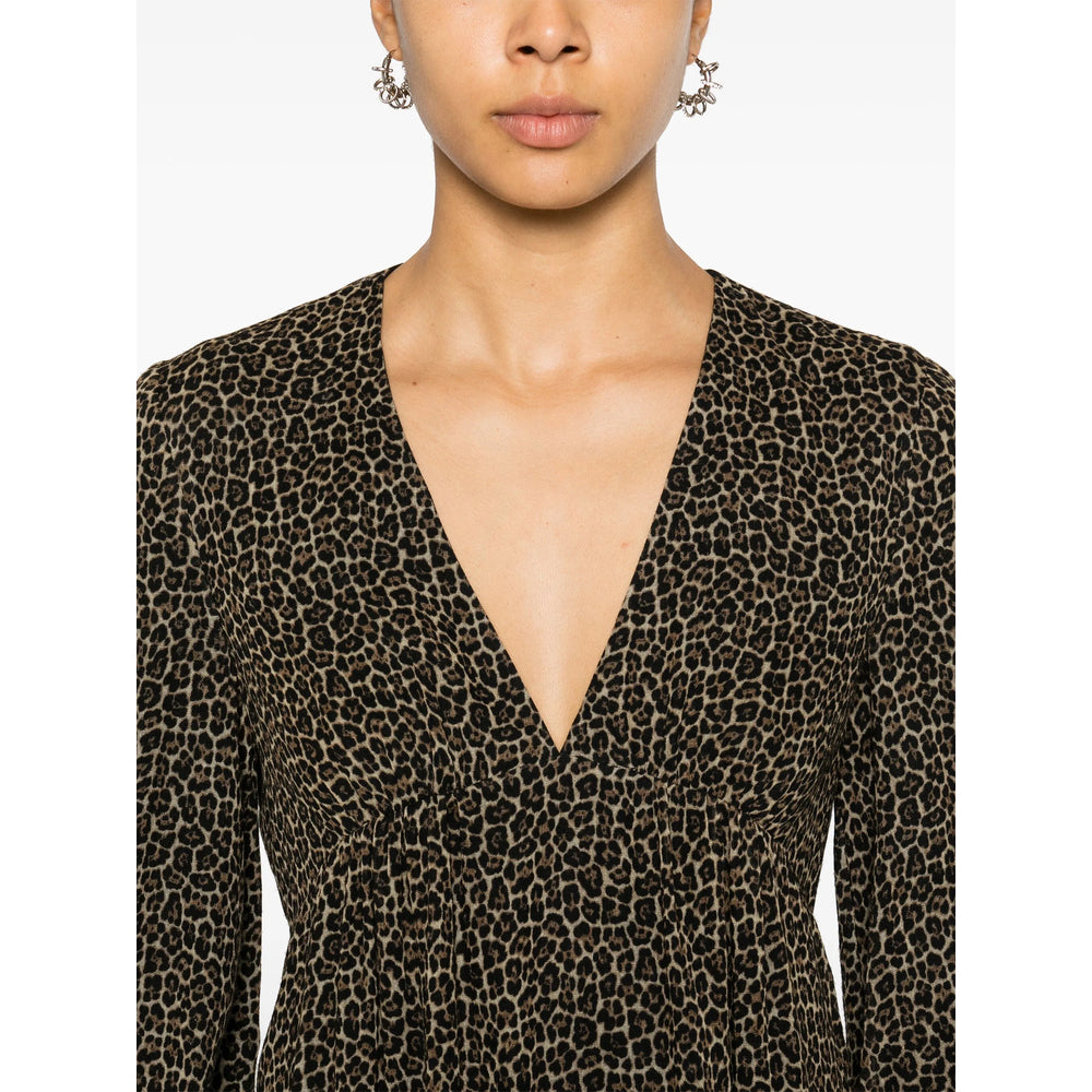 Saint Laurent Brown Dresses - Day Dresses Women SAINT LAURENT