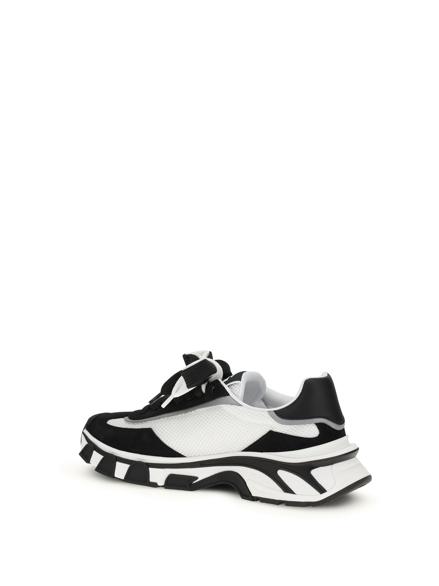 Dolce & Gabbana Men Leather And Mesh Sneakers DOLCE & GABBANA