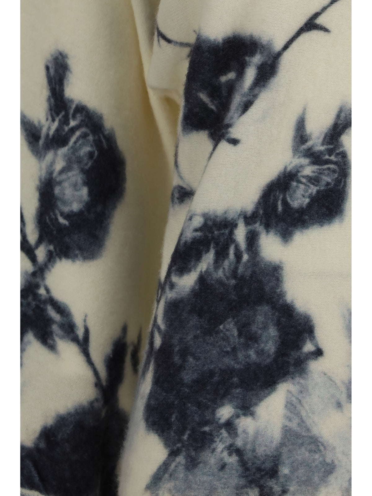 Blumarine Women Wool And Cashmere Sweater With Applied Roses BLUMARINE
